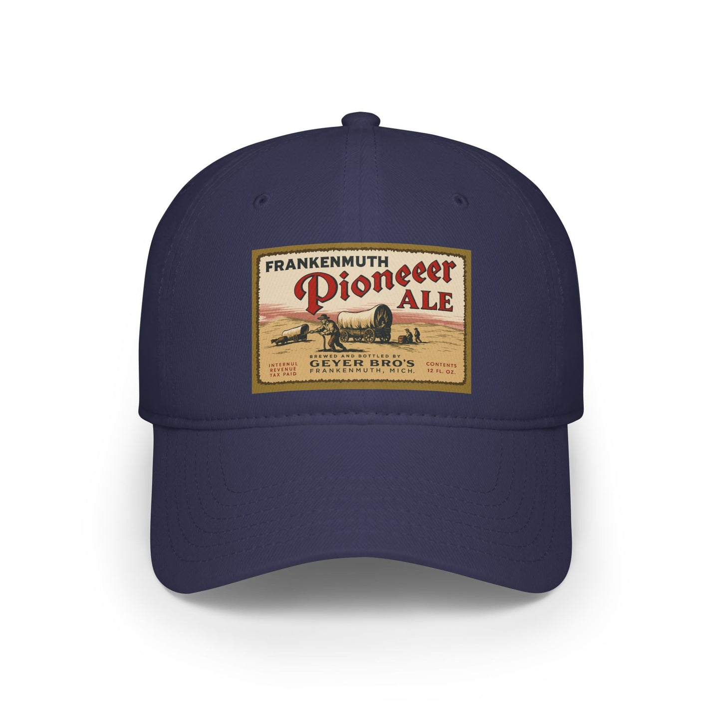 Vintage Pioneer Ale Baseball Cap - Red Adjustable Hat, Great for Breweries, Outdoor Events, Gifts, and Casual Wear