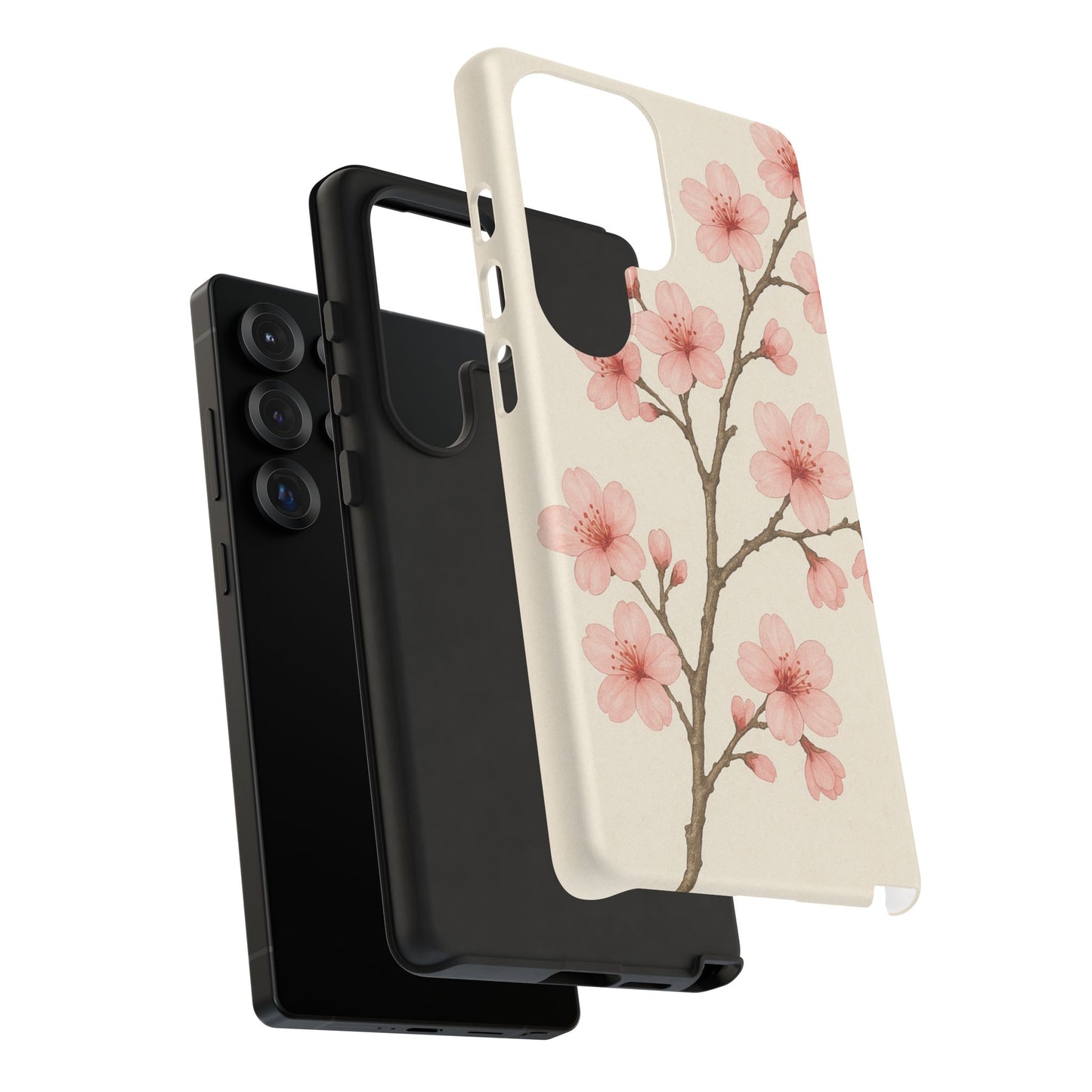 Cherry Blossom Phone Case, Floral Phone Cover, Tough Case for Gifts, Spring Decor, Cute Tech Accessories, Nature Lover's Gift