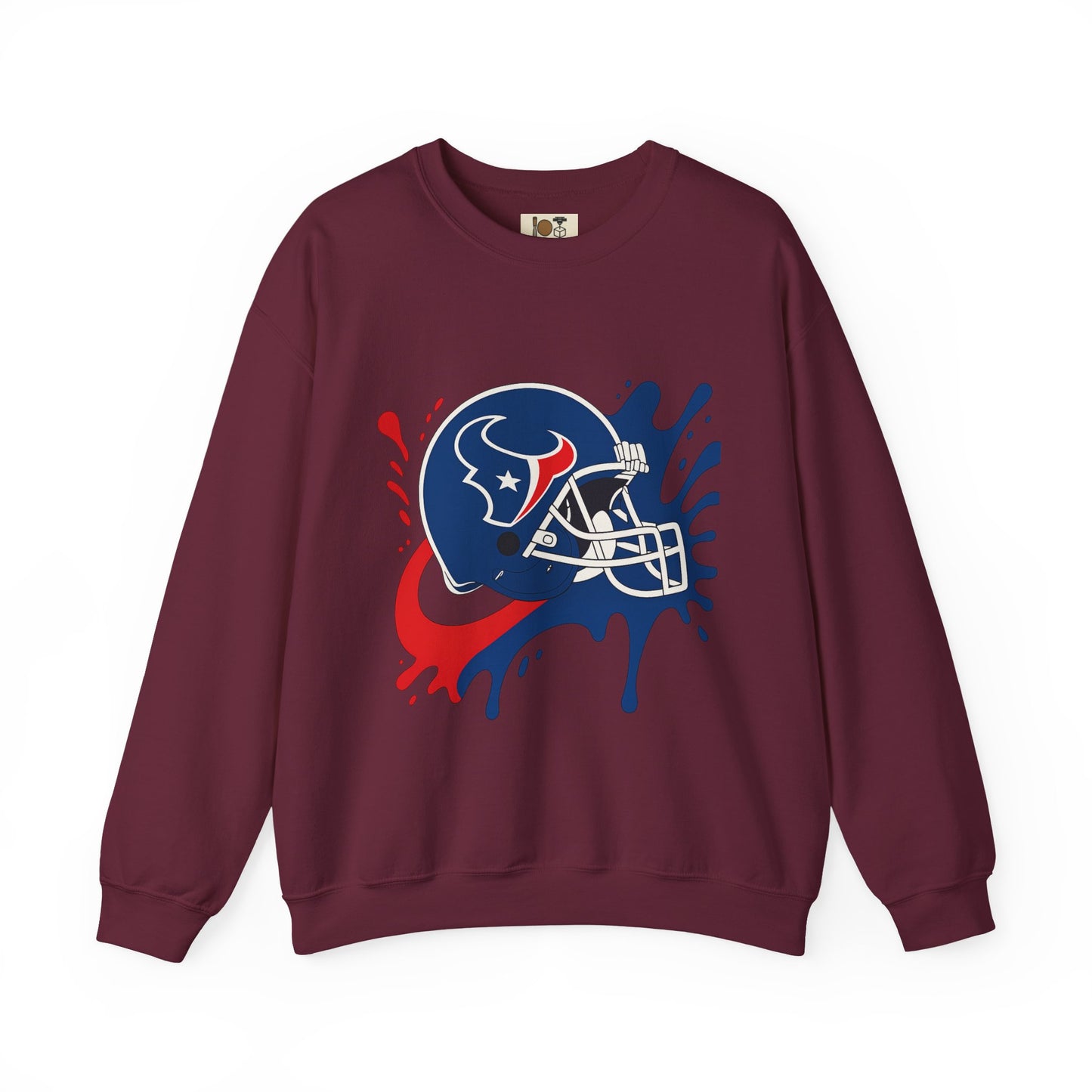 Sporty Splash Crewneck Sweatshirt - Perfect for Game Day, Football Fan Gear, Casual Style, Unisex Apparel, Gift for Sports Lovers