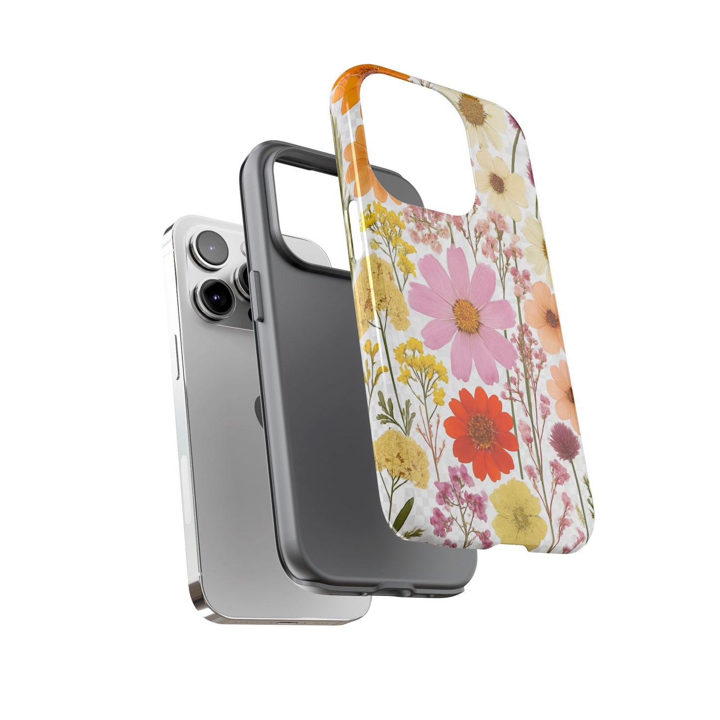 Floral Phone Case - Tough Cases, Stylish Protective Cover, Flower Design, Trendy Gift, Nature Lover Accessory, DRIED FLOWERS