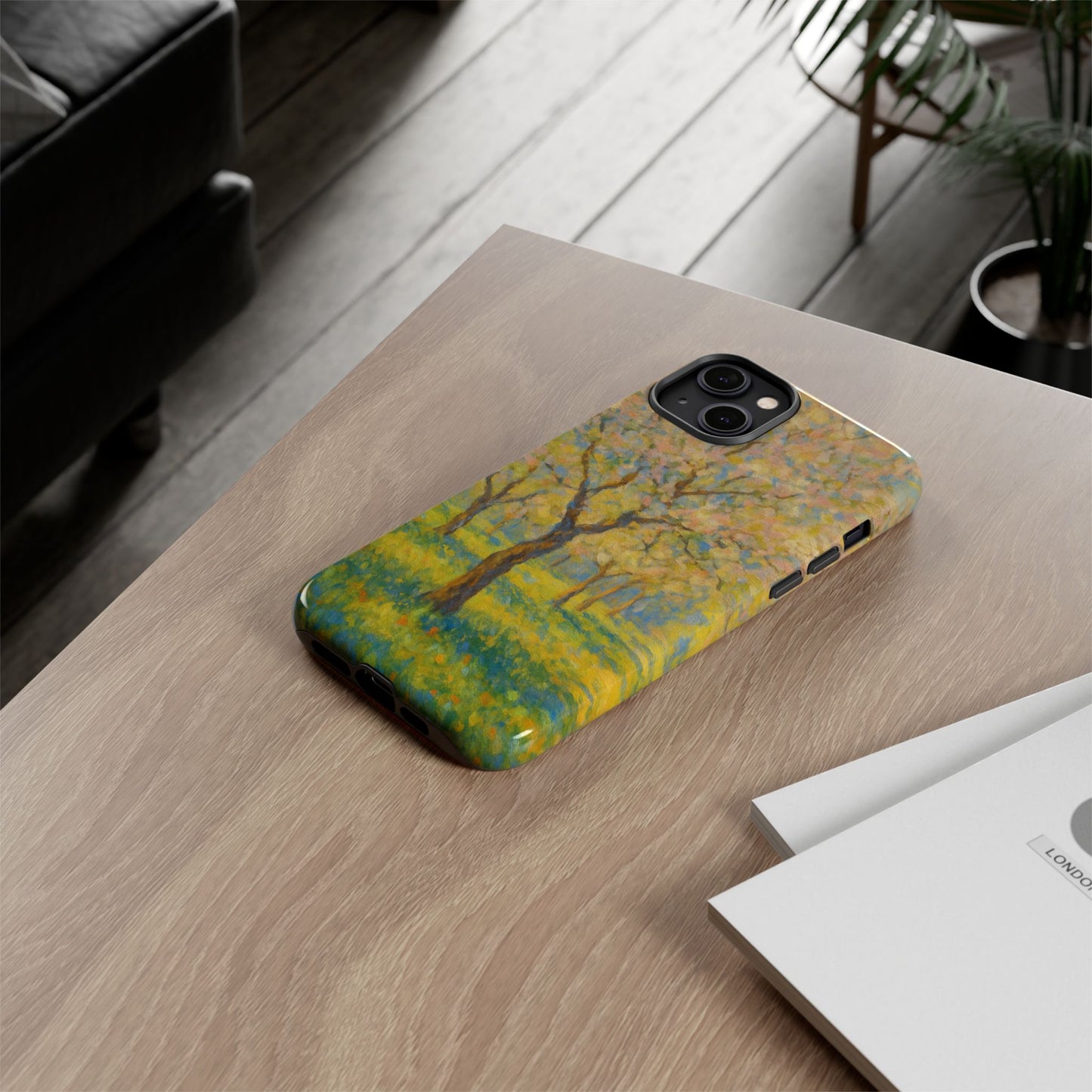 Artistic Phone Case, Tough Phone Case, Flower Tree Case, Spring Decor, Unique Phone Cover, Nature Lover Gift