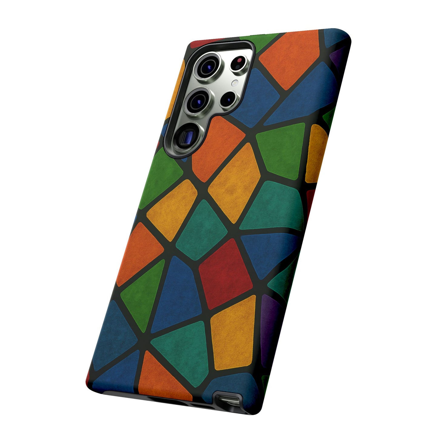 Colorful Mosaic Phone Case, Tough Cell Phone Cover, Vibrant Smartphone Protector, Unique Gift for Weddings, Birthday, Holidays