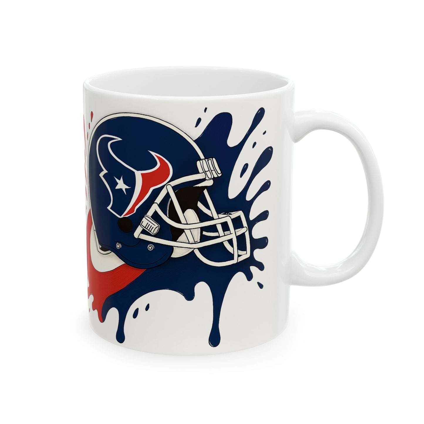 Football Themed Ceramic Mug | Sports Fan Gift, Personalized Coffee Cup, NFL Mug, Team Spirit Drinkware, Game Day Essential