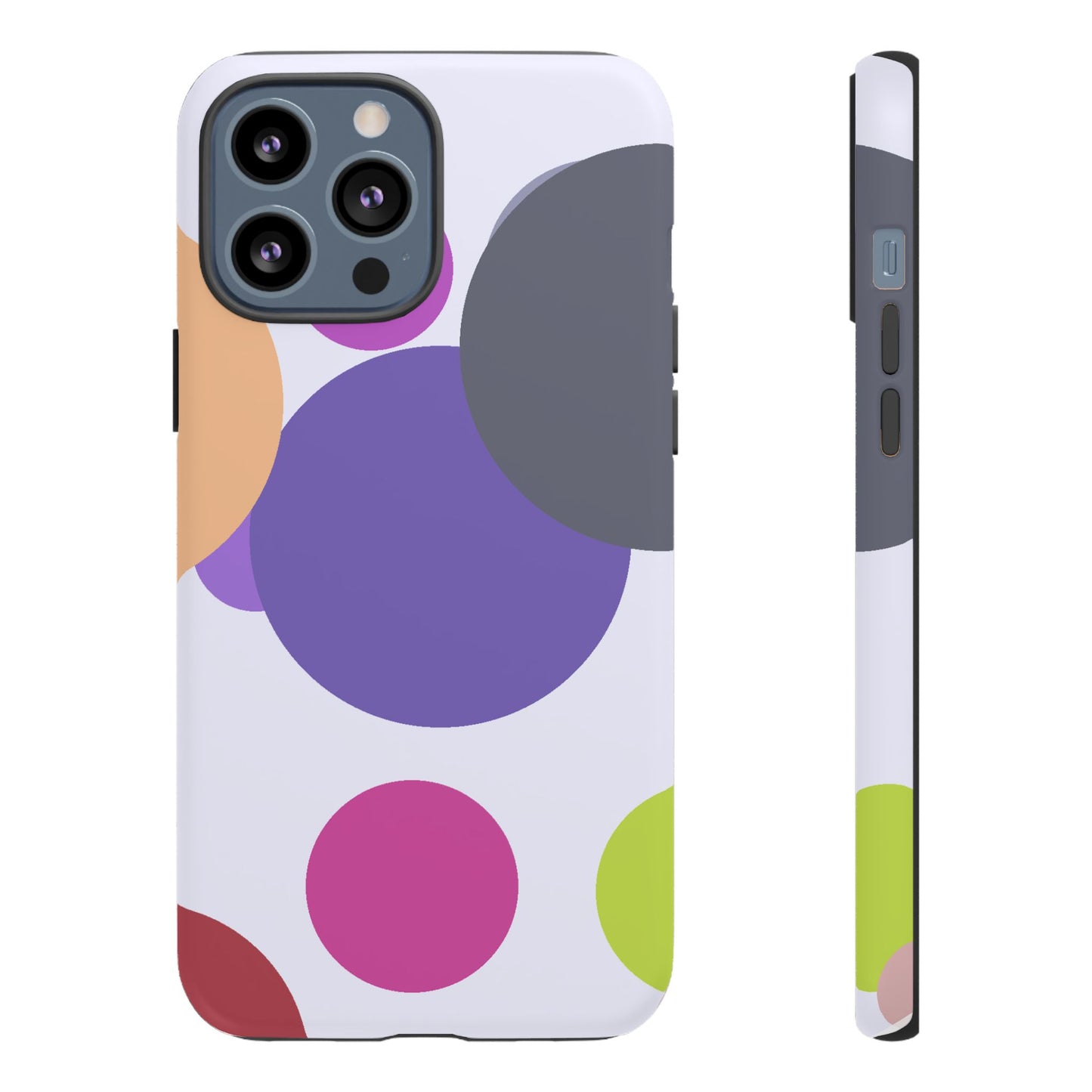 Colorful Geometric Phone Case, Bold Protective Cover for iPhone, Unique Gift for Trendy Teens, Fun Customizable Cases, Modern Design
