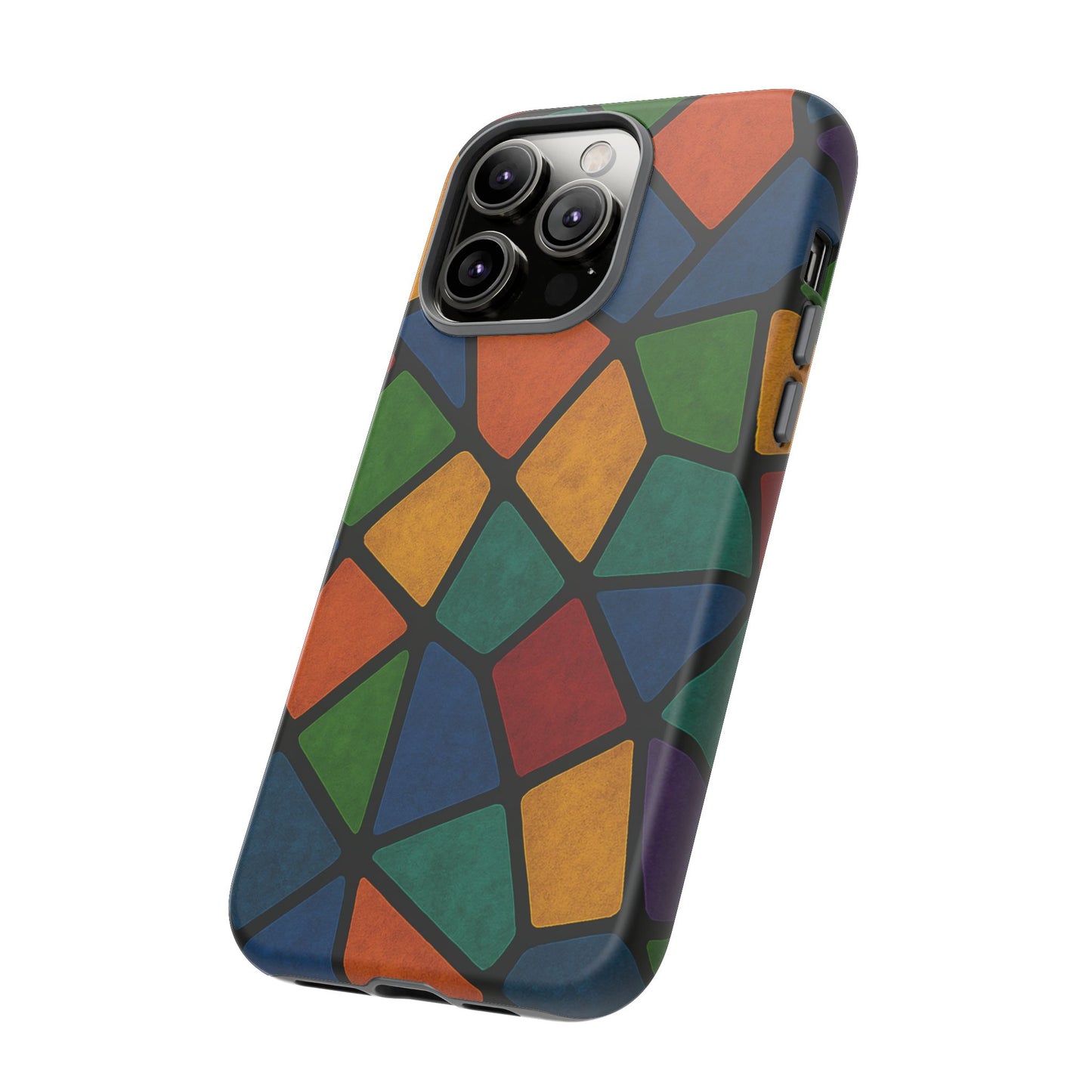 Colorful Mosaic Phone Case, Tough Cell Phone Cover, Vibrant Smartphone Protector, Unique Gift for Weddings, Birthday, Holidays