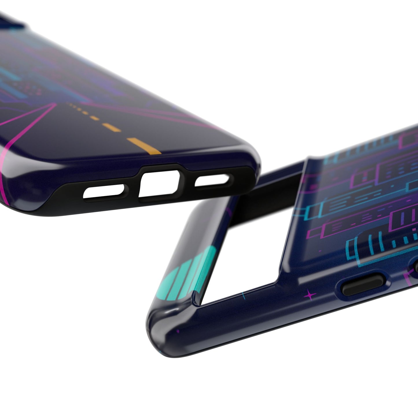 Cityscape Phone Case, Tough Cases, Urban Style, Nighttime Vibe, Phone Cover, Gift for City Lovers, Modern Design