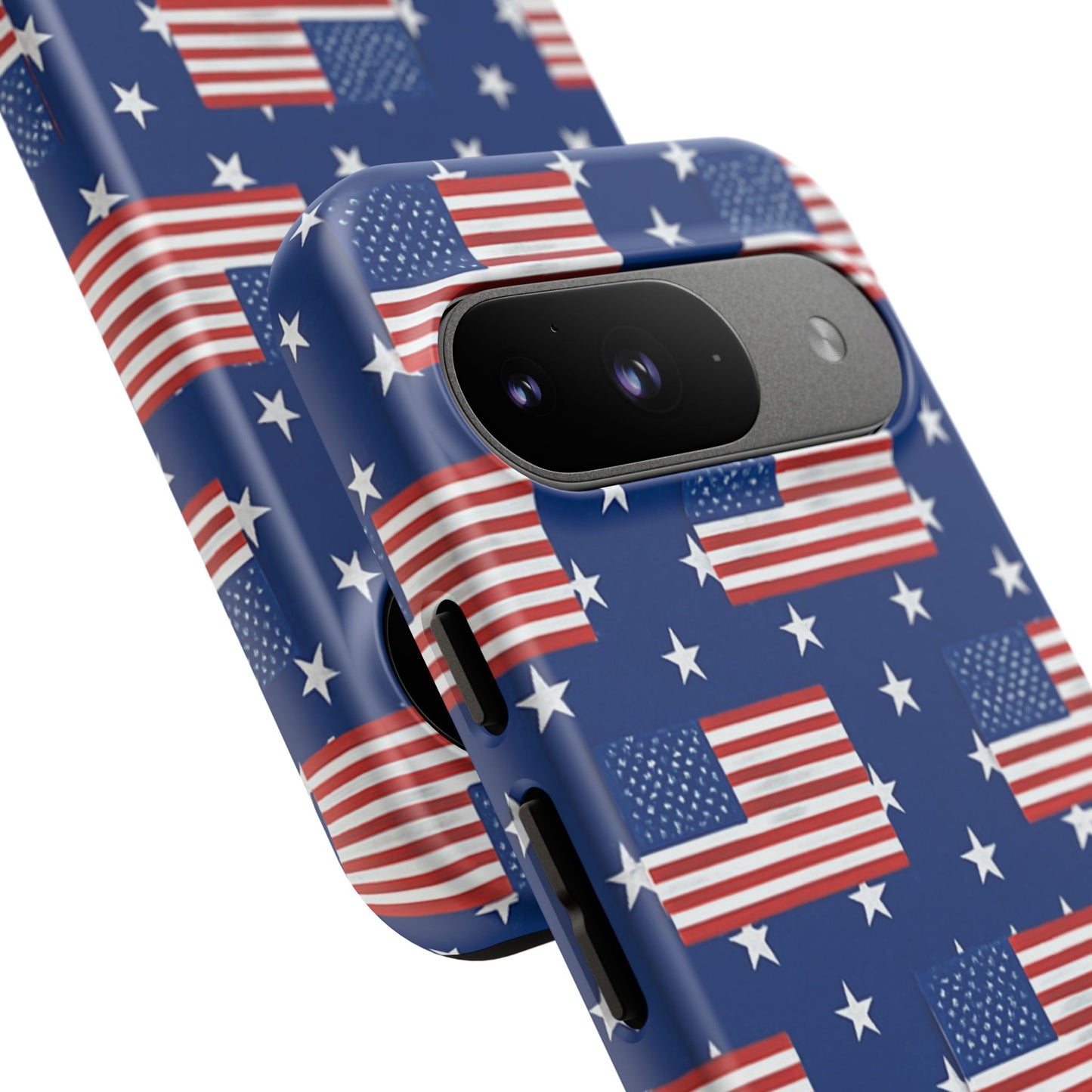 Patriotic Phone Case, Independence Day Accessories, American Flag Design, Star-Spangled Cover, Summer BBQ Gift