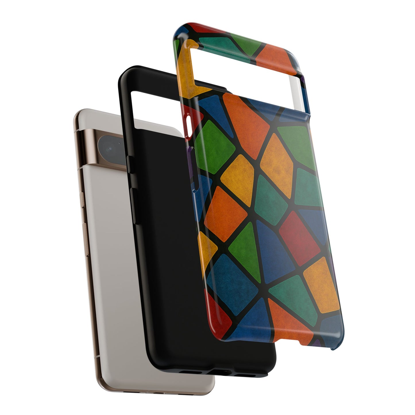 Colorful Mosaic Phone Case, Tough Cell Phone Cover, Vibrant Smartphone Protector, Unique Gift for Weddings, Birthday, Holidays