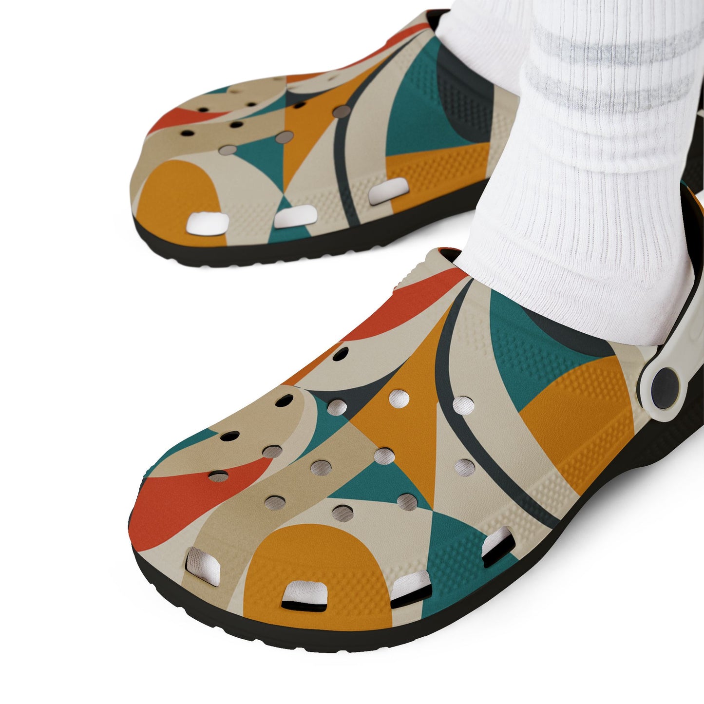 Colorful AOP EVA Foam Clogs, Funky Footwear, Casual Comfort Shoes, Trendy Summer Slippers, Fun Gift for Beach Days