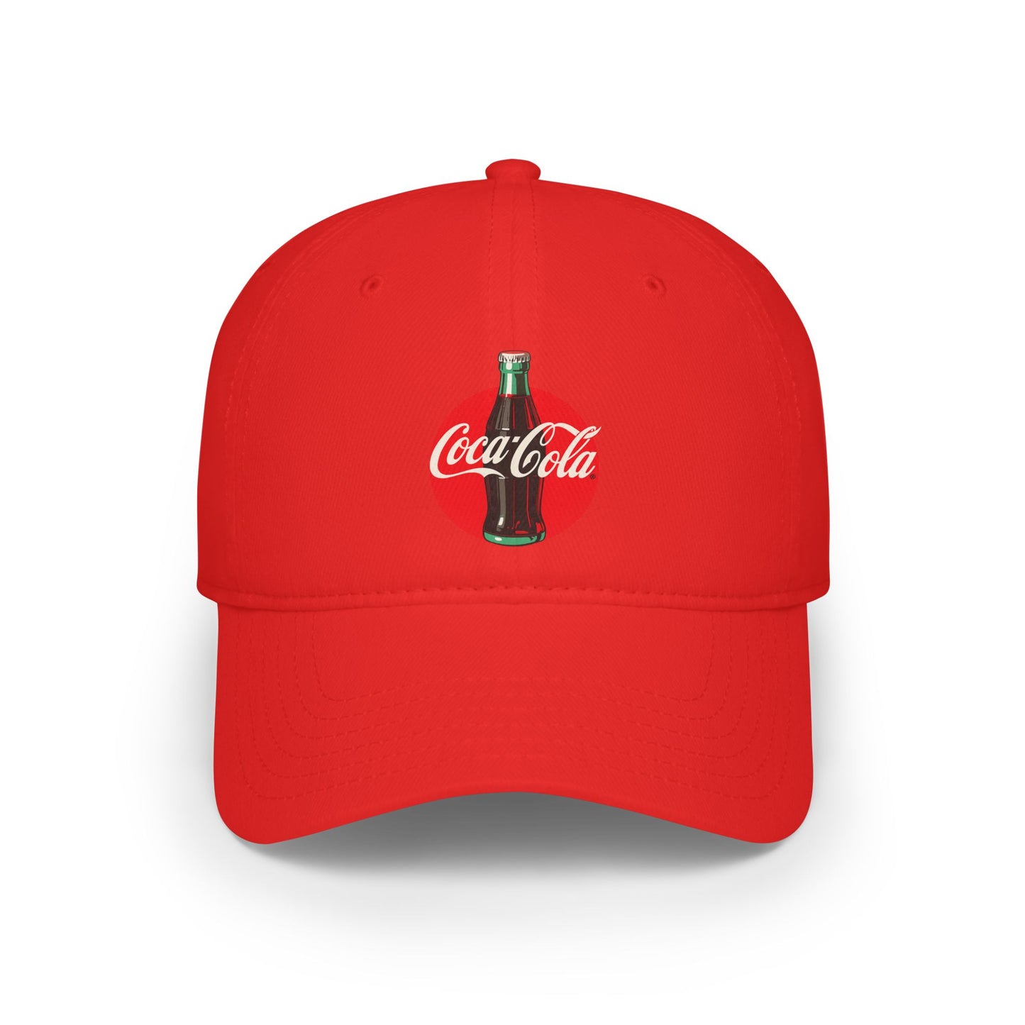Coca-Cola Low Profile Baseball Cap, Vintage Cap, Unisex Hat, Gift for Coca-Cola Lovers, Adjustable Cap, Summer Accessory, Red Hat