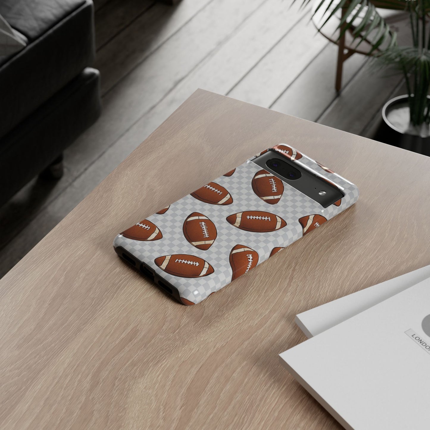 Football Phone Case, Tough Cases for Sports Fans, Unique Gift for Football Lovers, Protective Decor, Athletic Accessories