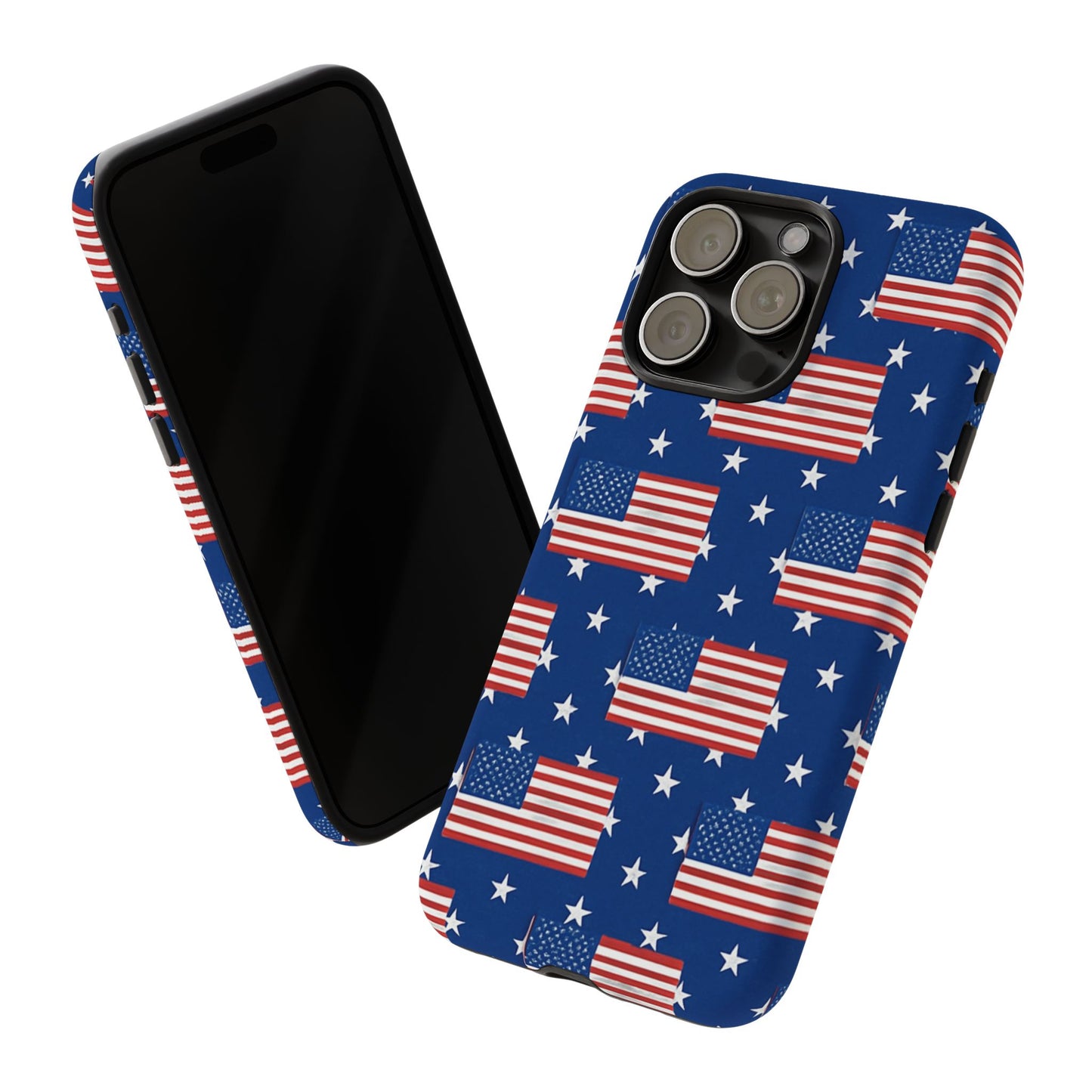 Patriotic Phone Case, Independence Day Accessories, American Flag Design, Star-Spangled Cover, Summer BBQ Gift
