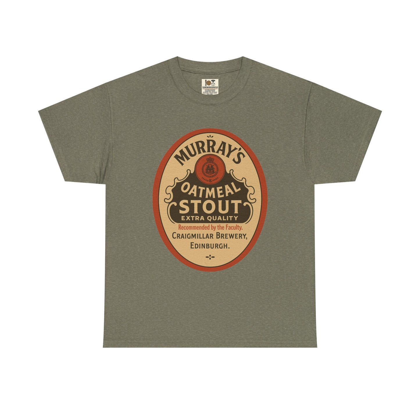 Vintage-Inspired Stout Beer Tee, Perfect for Beer Lovers, Casual Wear, Gifts, Unisex Heavy Cotton Tee with Brewery Design