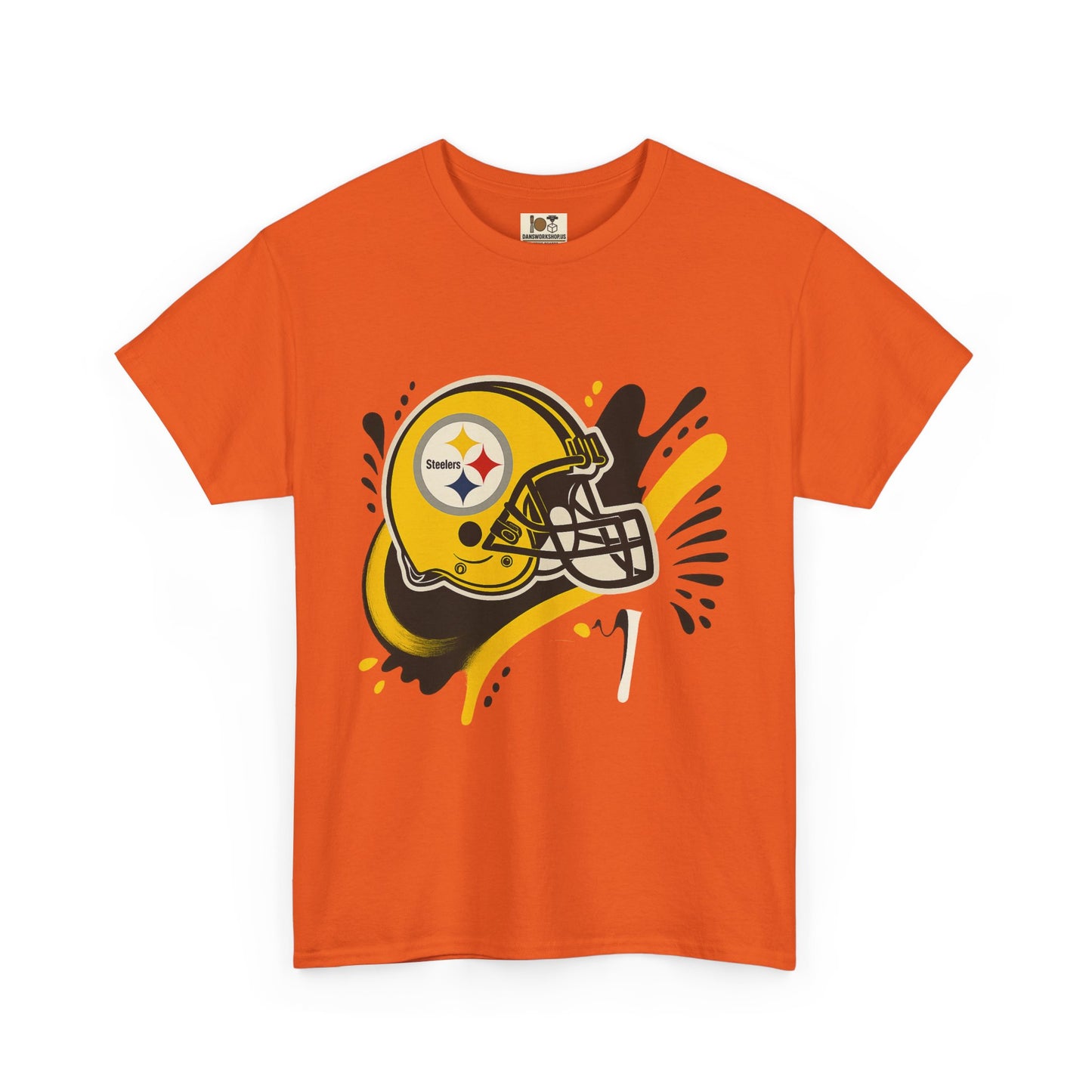 Pittsburgh Steelers Inspired Unisex Heavy Cotton Tee, Sports Fan T-Shirt, Game Day Apparel, Gift for Him/Her, Football Season Style