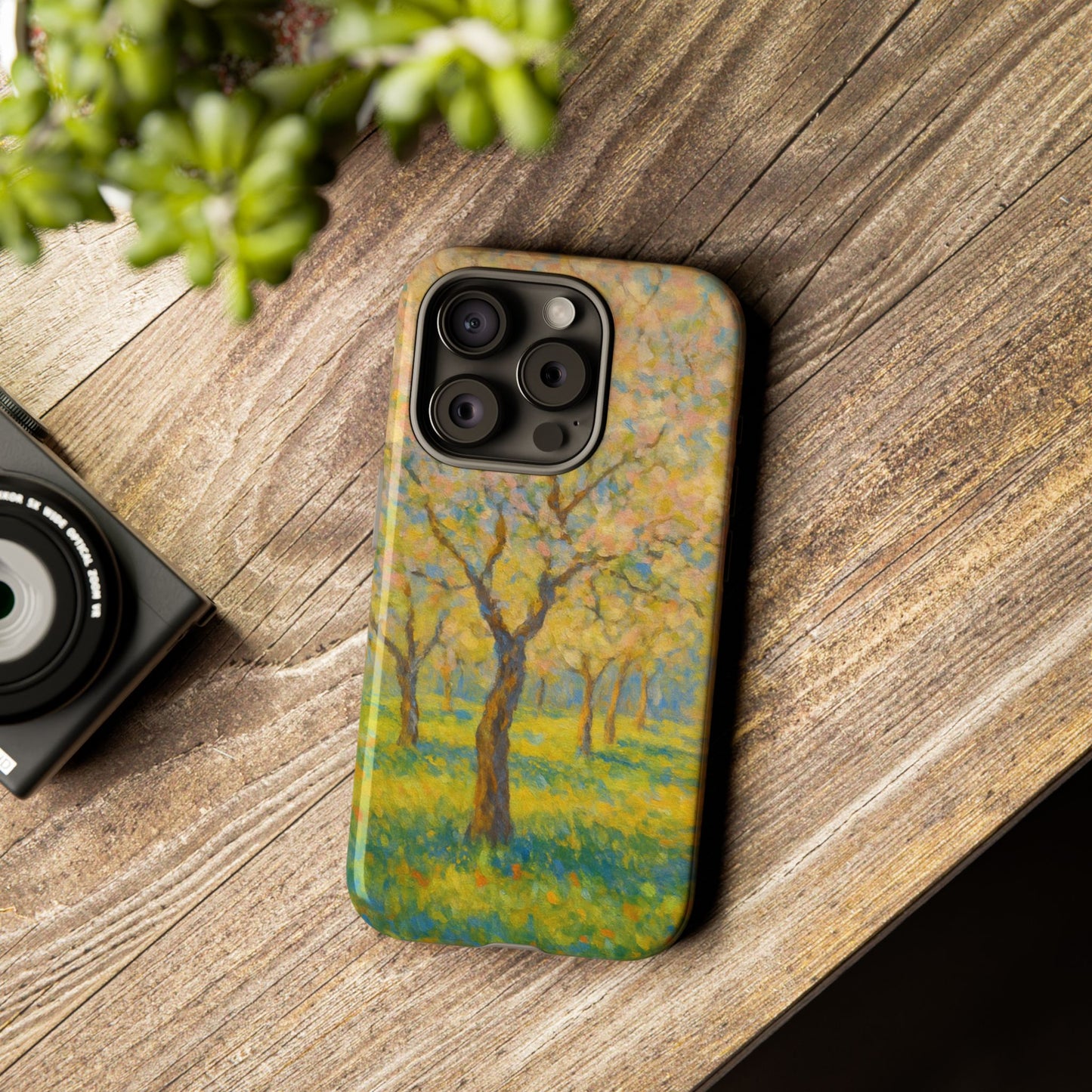 Artistic Phone Case, Tough Phone Case, Flower Tree Case, Spring Decor, Unique Phone Cover, Nature Lover Gift