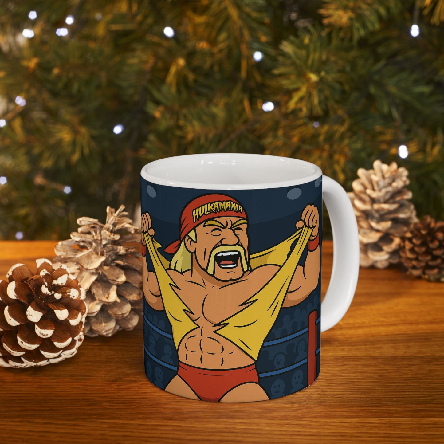 Hilarious Wrestling Mug, Funny Gift for Fans, Coffee Cup for Home or Office, Unique Gag Gift, Birthday & Holiday Present, hulk hogan