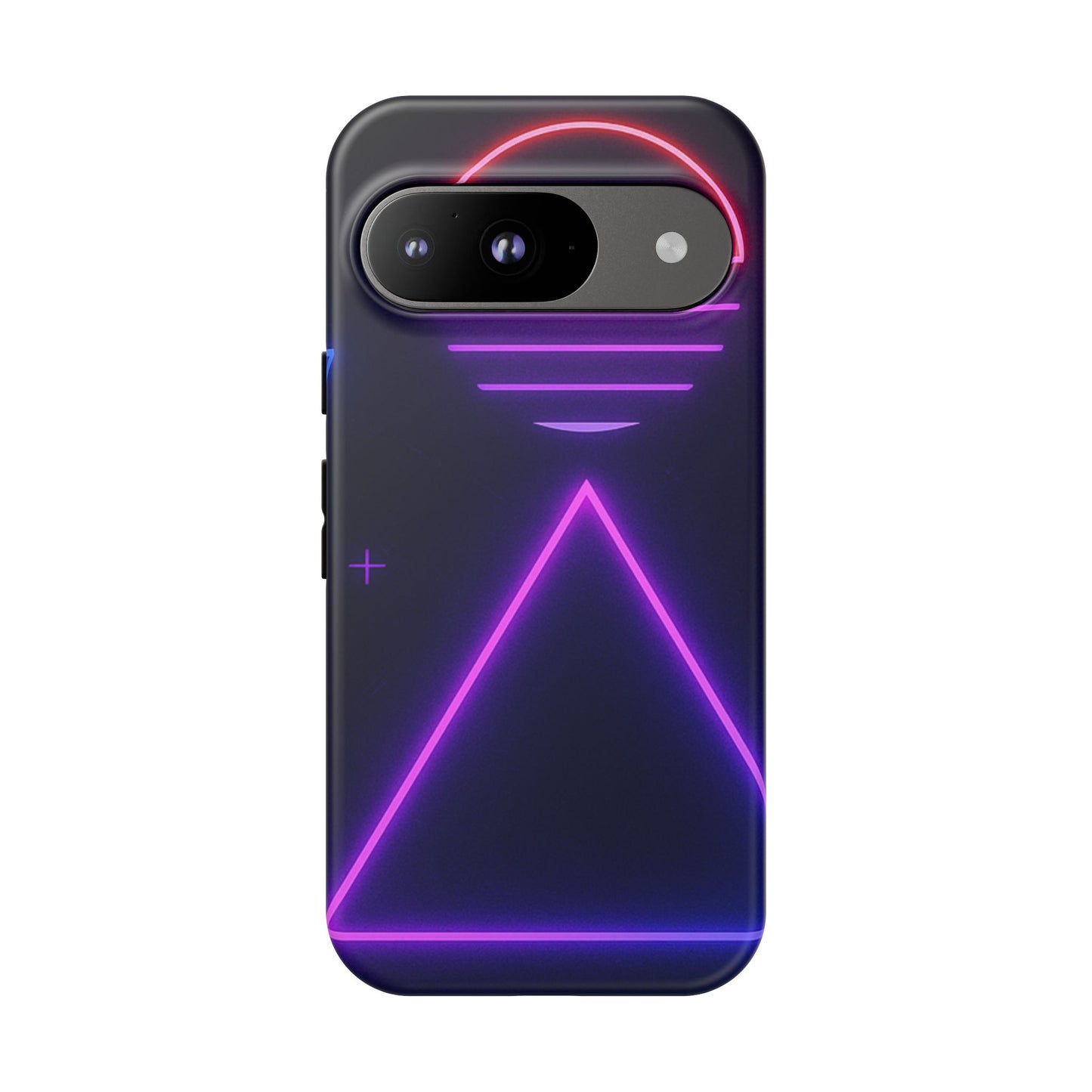 Retro Neon Phone Case, Tough Cases for iPhone, 80s Aesthetic Phone Cover, Abstract Neon Design, Gift for Tech Lovers