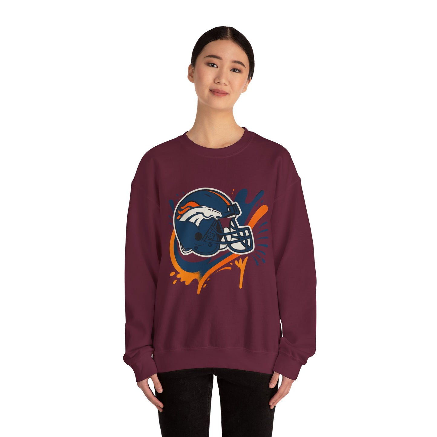 Denver Broncos Crewneck Sweatshirt, Football Fan Gear, Unisex Sports Apparel, Game Day Outfit, Perfect Gift for Fans