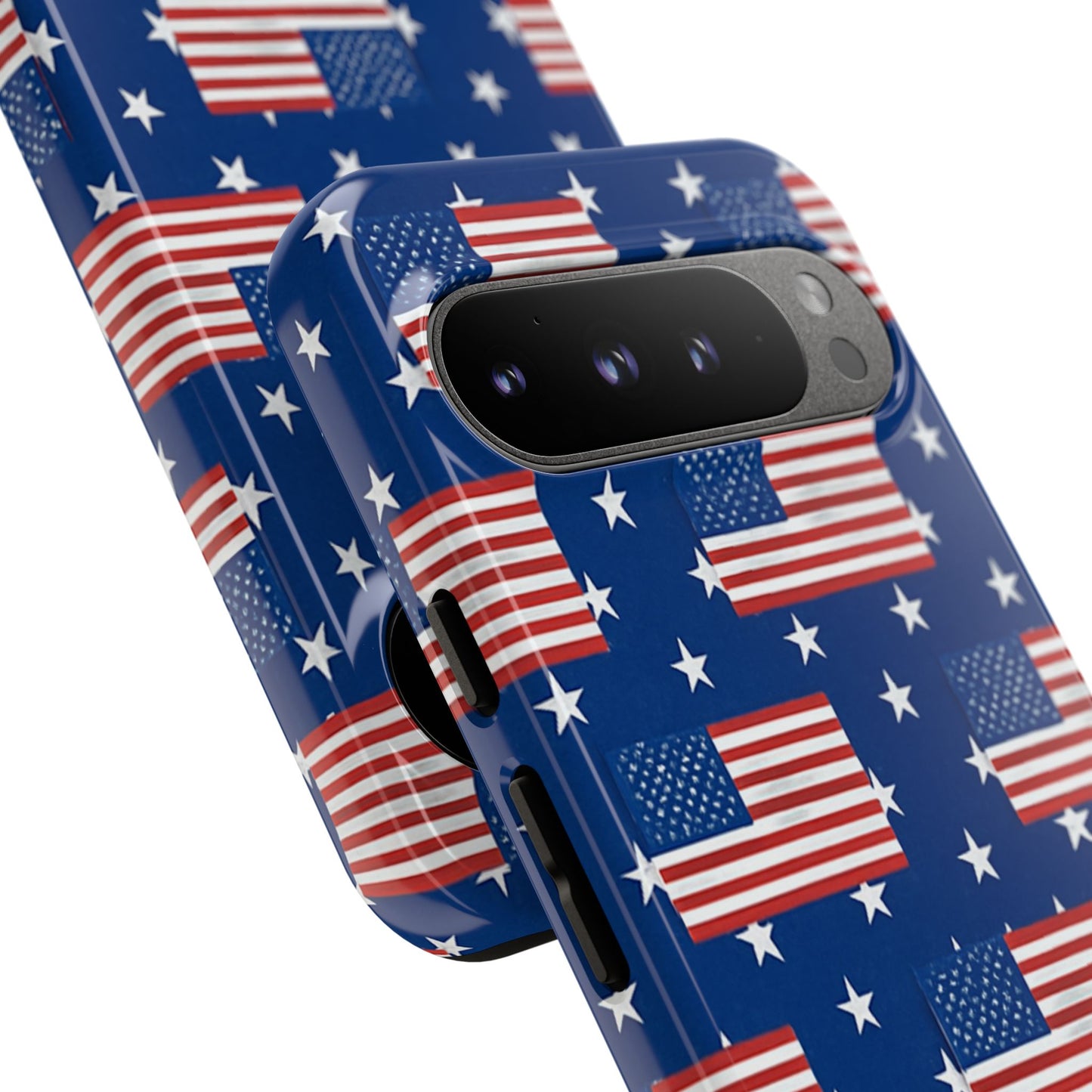 Patriotic Phone Case, Independence Day Accessories, American Flag Design, Star-Spangled Cover, Summer BBQ Gift
