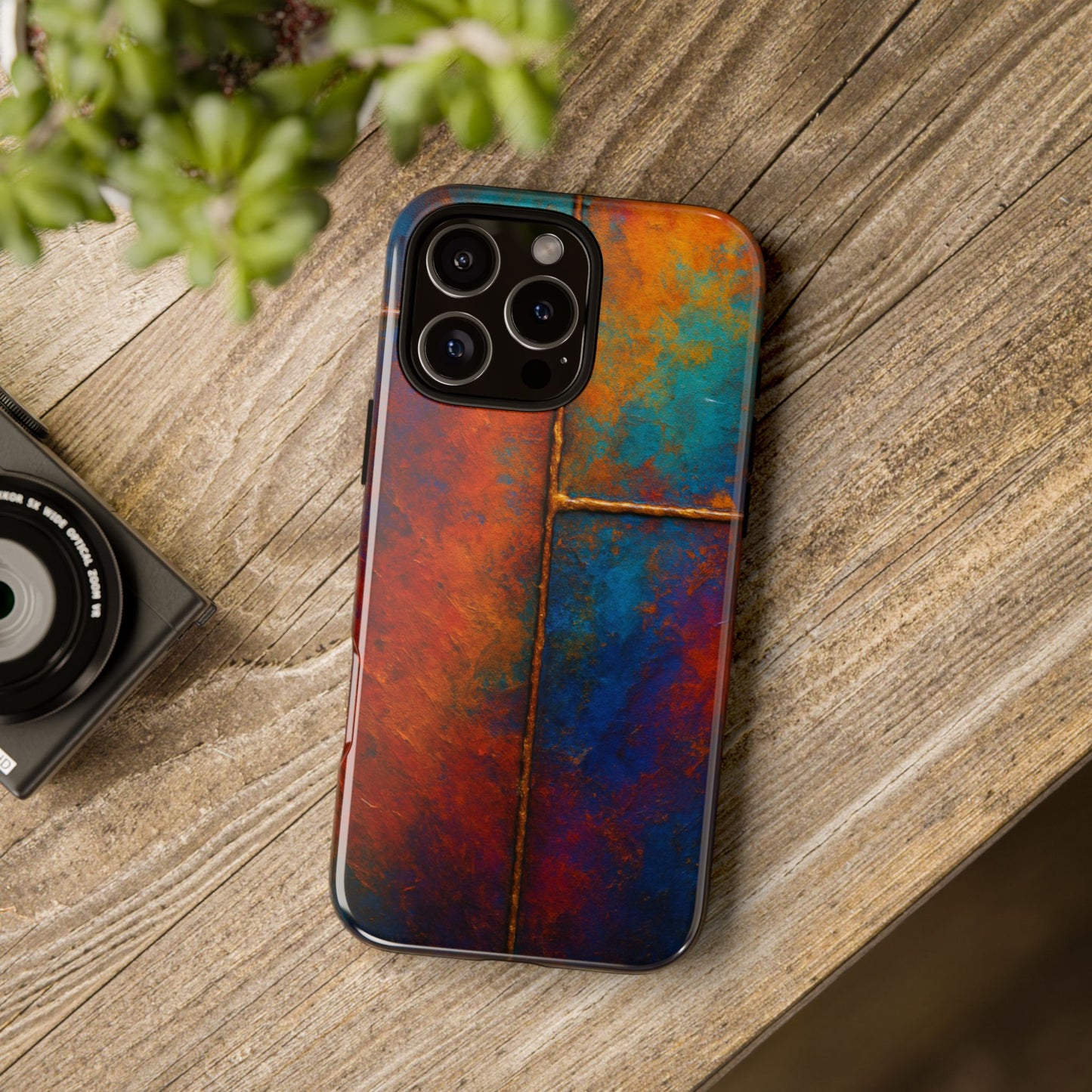 Colorful Artistic Phone Case, Tough Cases, Vibrant Phone Cover, Protective Case, Unique Gift for Art Lovers, Birthday Gift