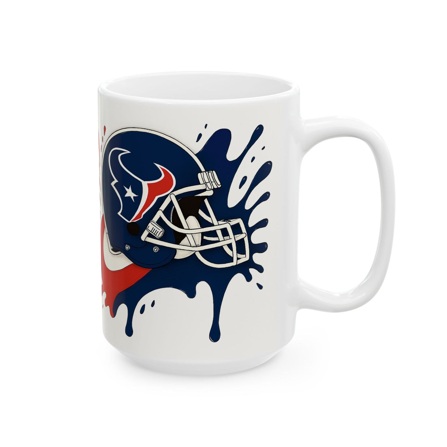 Football Themed Ceramic Mug | Sports Fan Gift, Personalized Coffee Cup, NFL Mug, Team Spirit Drinkware, Game Day Essential