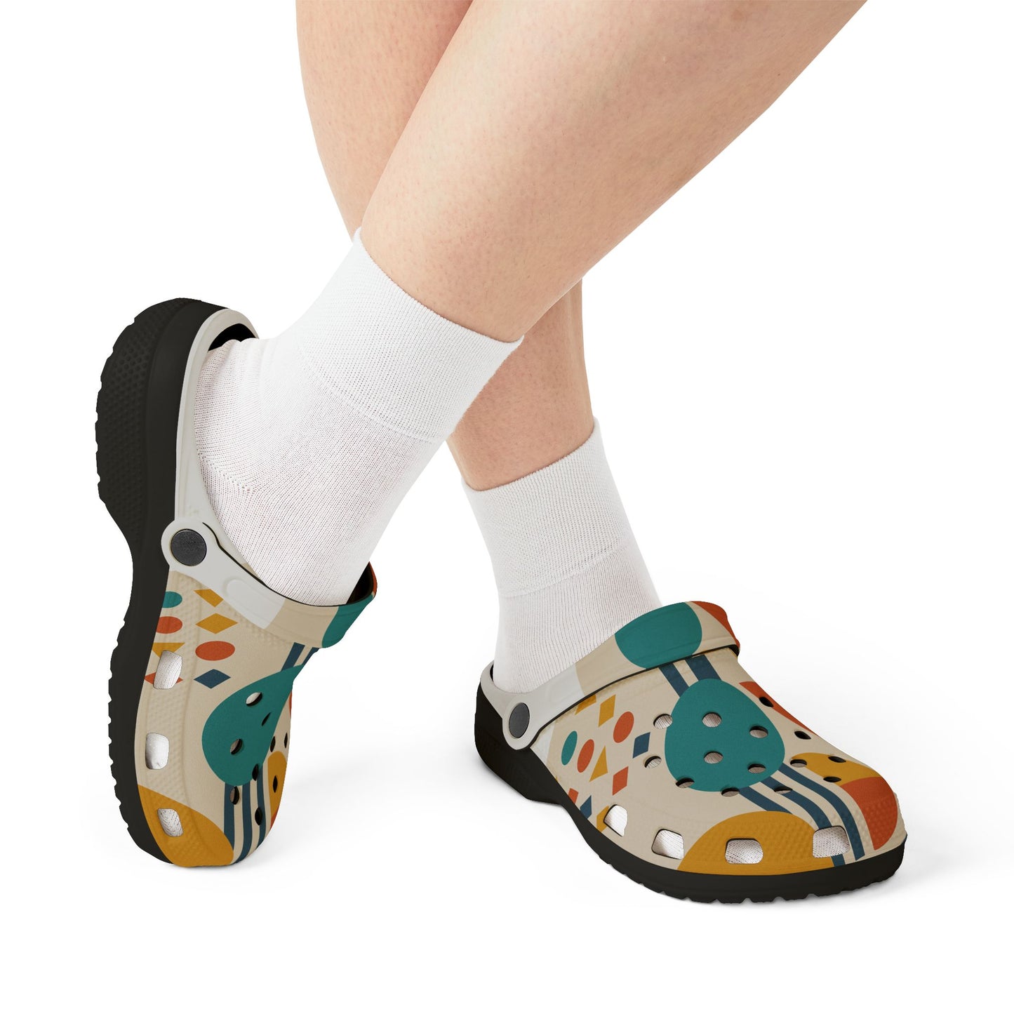 Stylish EVA Foam Rubber Clogs - Colorful AOP Design for Comfort & Fun, Perfect for Summer, Casual Outings, Garden Wear, Gift Ideas