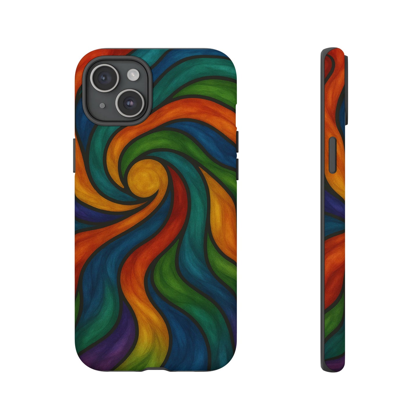 Colorful Swirl Phone Case | Tough Cases, Vibrant Design, Gift for Art Lovers, Funky Case, Unique Phone Accessories