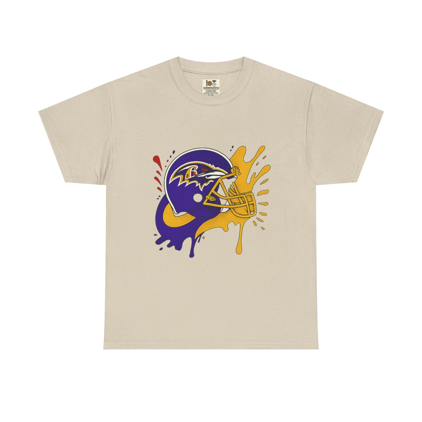 Baltimore Ravens Paint Splash Unisex Heavy Cotton Tee, Sports T-shirt, Football Fan Gift, Game Day Apparel, Team Pride Shirt