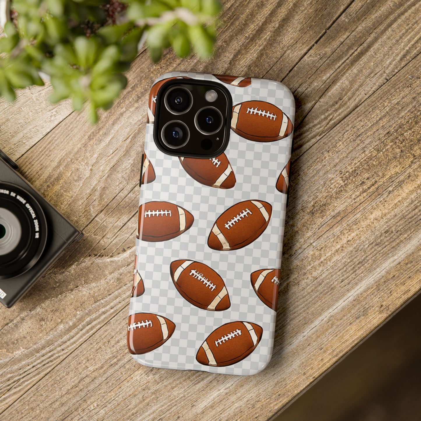 Football Phone Case, Tough Cases for Sports Fans, Unique Gift for Football Lovers, Protective Decor, Athletic Accessories
