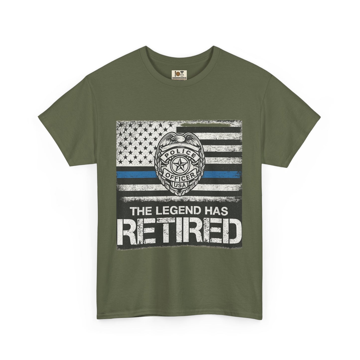 Retired Legend Tee, Police Retirement Gift, Unisex Cotton T-Shirt, Law Enforcement Apparel, Perfect for Retirees