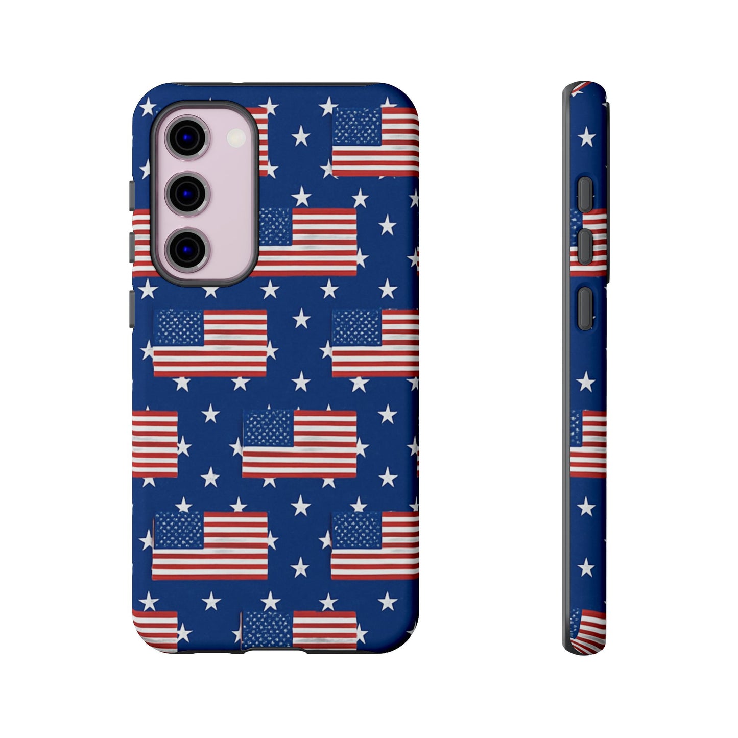 Patriotic Phone Case, Independence Day Accessories, American Flag Design, Star-Spangled Cover, Summer BBQ Gift