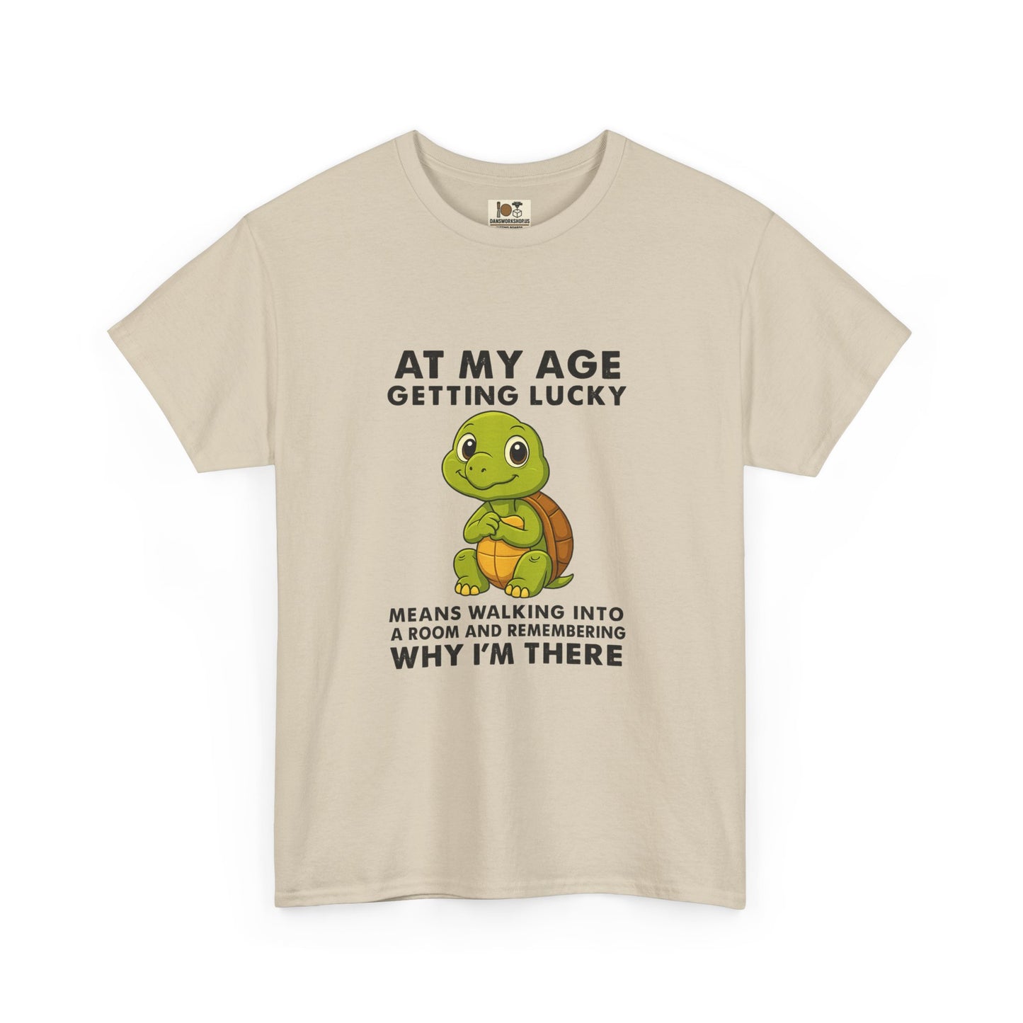 Funny Turtle Tee, Unisex Heavy Cotton T-shirt, Birthday Gift, Perfect for Turtle Lovers, Lighthearted Humor Shirt