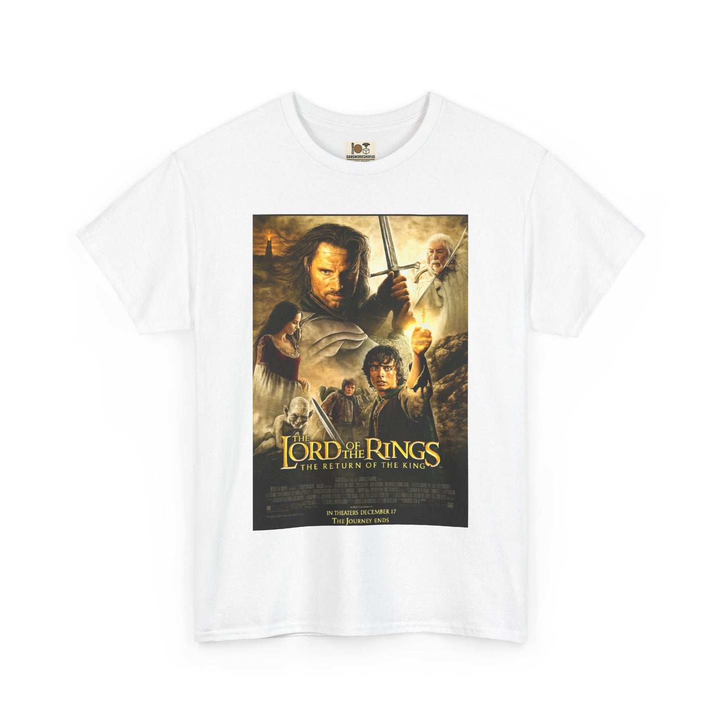 Lord of the Rings Unisex Heavy Cotton Tee - Movie Tee, Graphic Shirt, Casual Wear, Fan Merchandise, Gift for Geeks