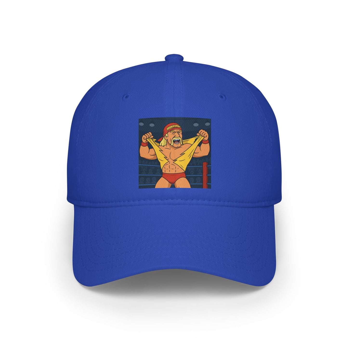 Vibrant Wrestling Cap, Fun Low Profile Baseball Cap for Sports Fans, Gift for Wrestlers, Birthday, Casual Wear, Unique Summer Hat, hulk hogan