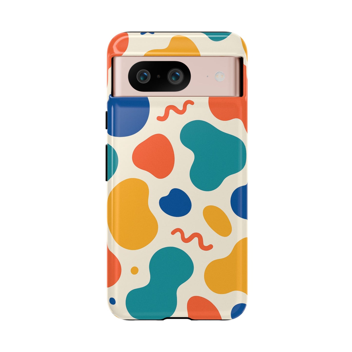 Colorful Phone Case with Abstract Design, Stylish Phone Cover, Trendy Tech Accessory for Her, Unique Gift Idea, Fun Patterned Case