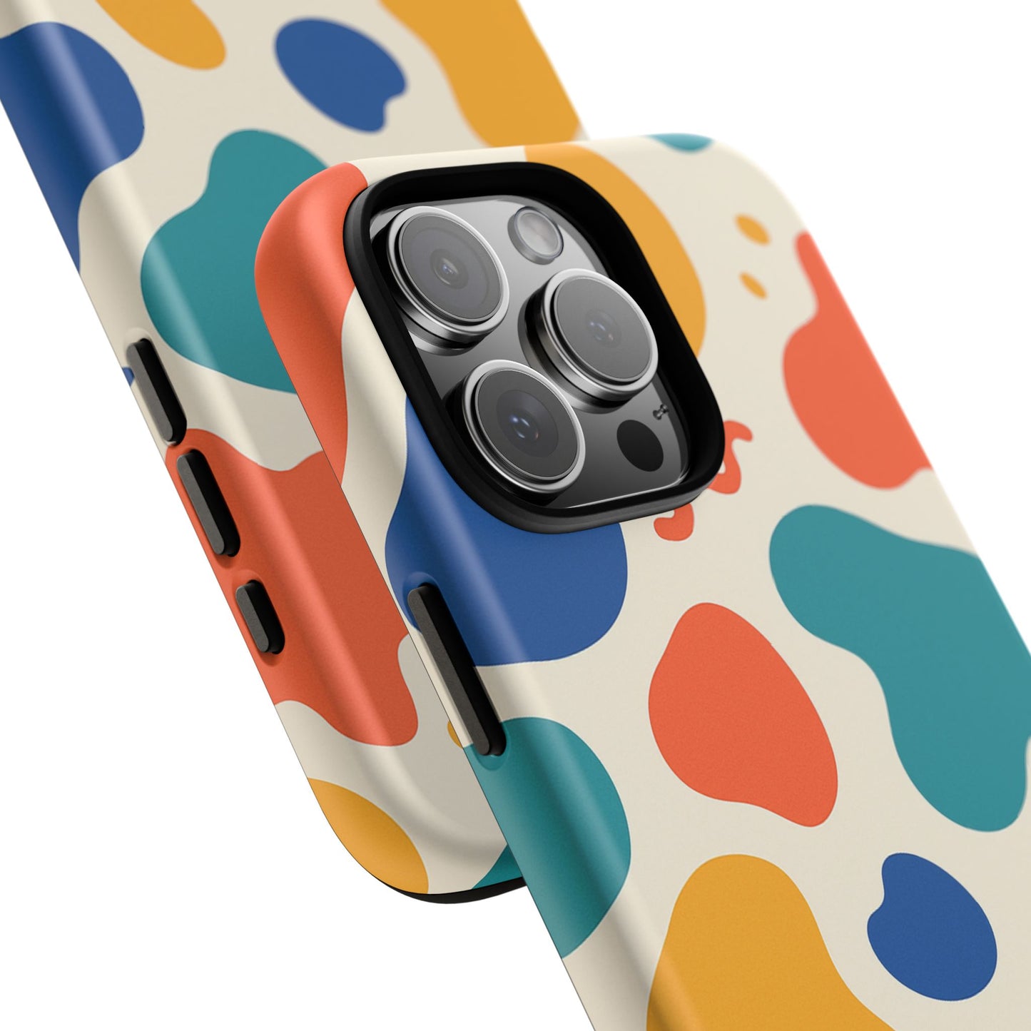 Colorful Phone Case with Abstract Design, Stylish Phone Cover, Trendy Tech Accessory for Her, Unique Gift Idea, Fun Patterned Case