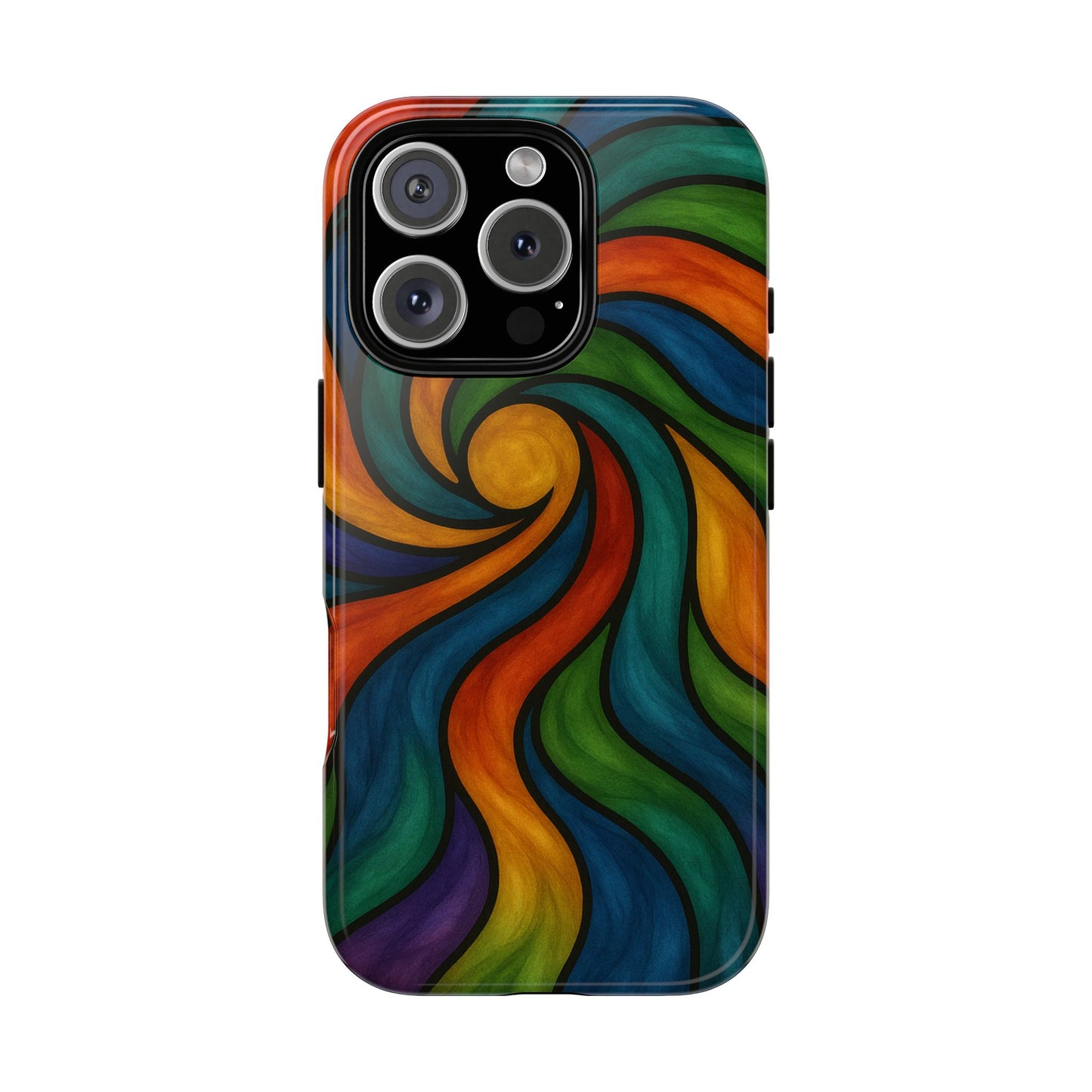 Colorful Swirl Phone Case | Tough Cases, Vibrant Design, Gift for Art Lovers, Funky Case, Unique Phone Accessories