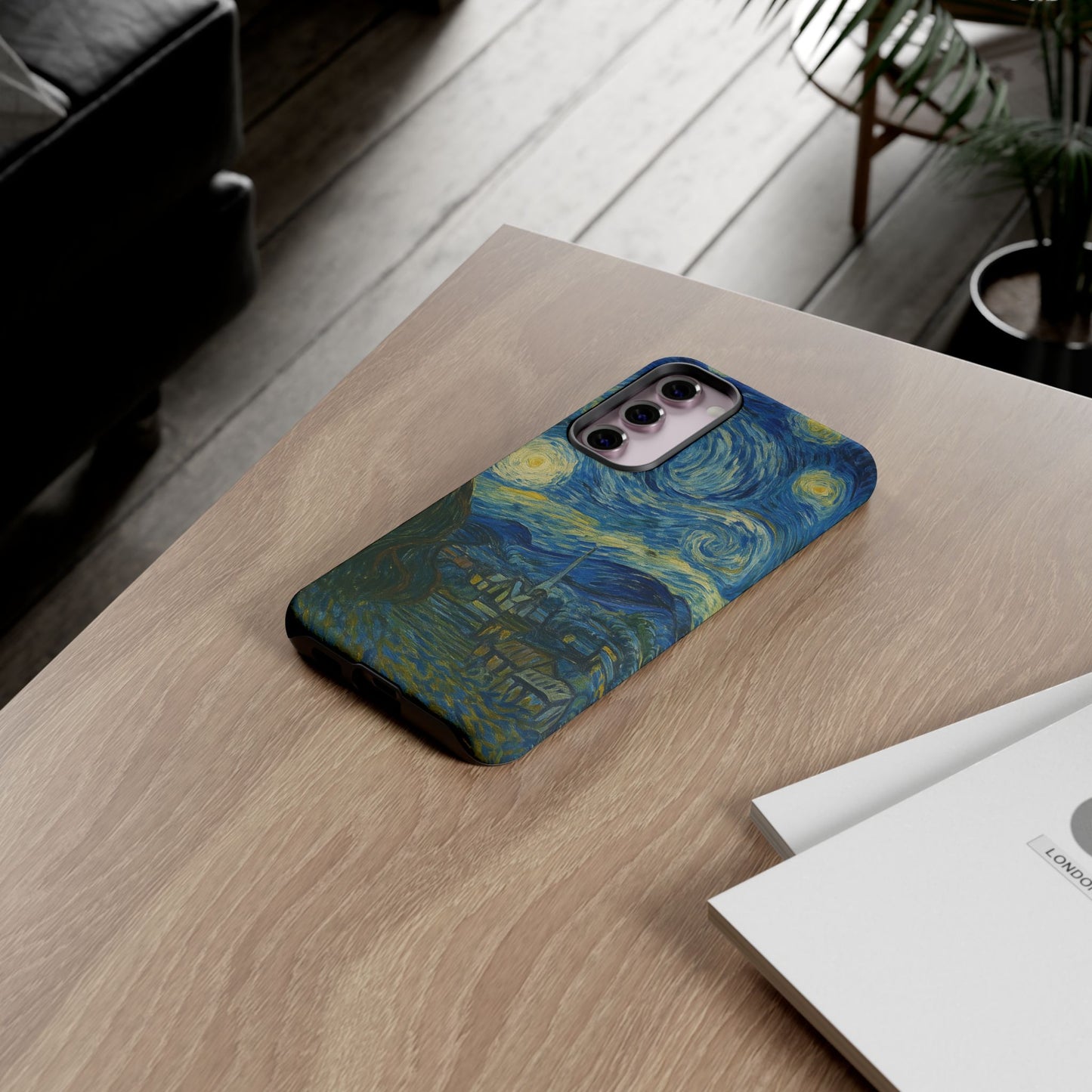 Starry Night Phone Case, Artistic Cell Phone Cover, Gift for Art Lovers, Unique Phone Accessory, Birthday Gift for Him/Her, Tough Cases