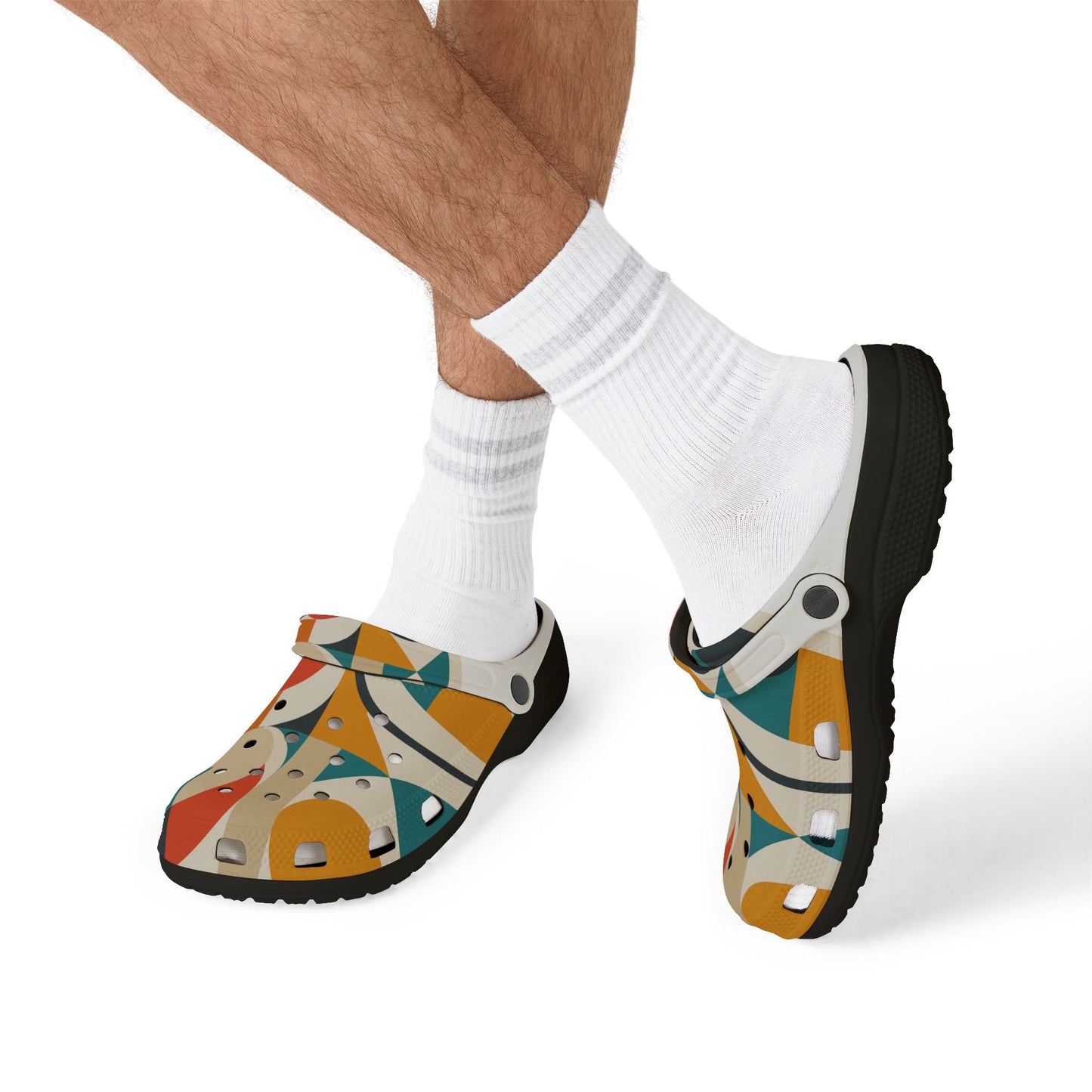 Colorful AOP EVA Foam Clogs, Funky Footwear, Casual Comfort Shoes, Trendy Summer Slippers, Fun Gift for Beach Days