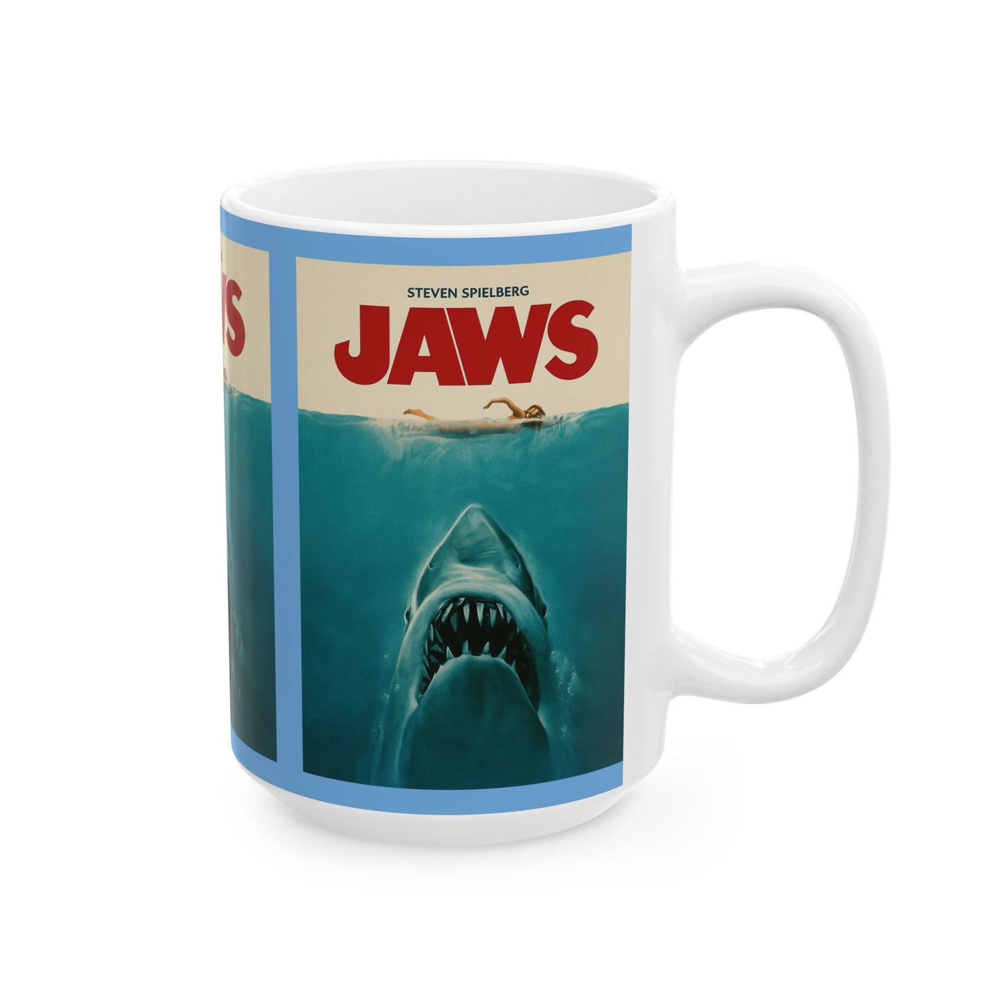 Classic Jaws Ceramic Mug - Perfect for Movie Lovers, Shark Fans, Home Decor, Gift for Him, Gift for Her