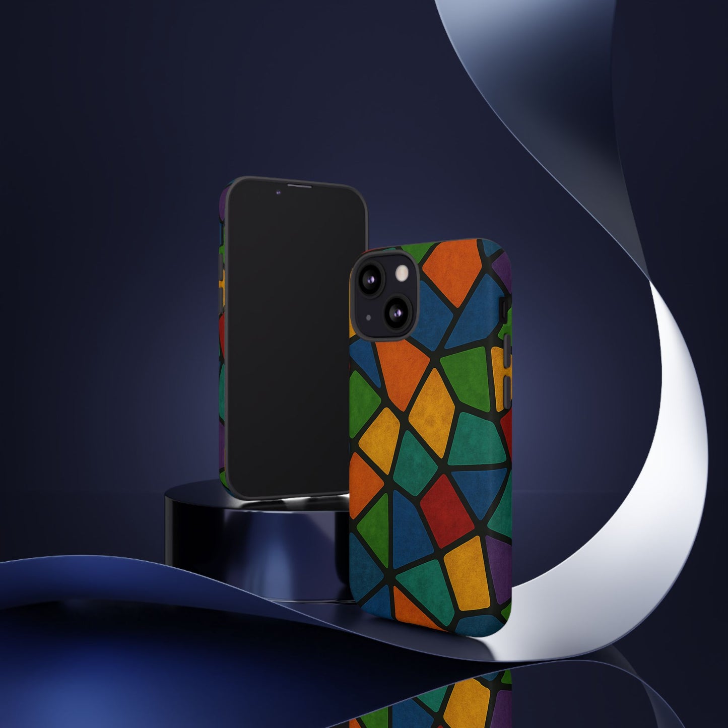 Colorful Mosaic Phone Case, Tough Cell Phone Cover, Vibrant Smartphone Protector, Unique Gift for Weddings, Birthday, Holidays