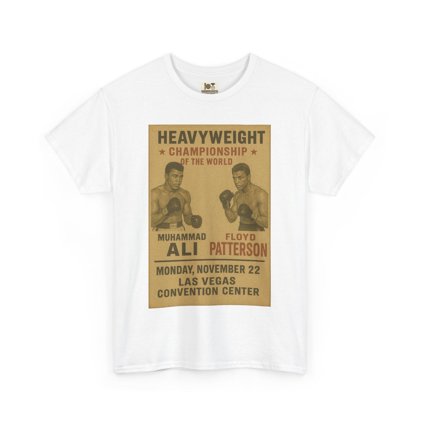 Vintage Boxing Championship Tee, Retro Ali vs Patterson Shirt, Sports Fan Gift, Unisex Heavy Cotton Shirt, Unique Sports Apparel