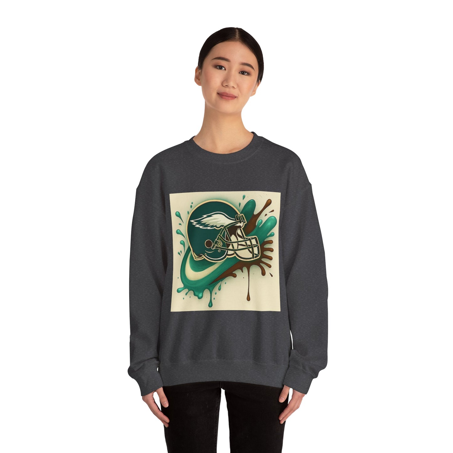 Eagles Inspired Sweatshirt, Unisex Crewneck, Cozy Sports Apparel, Game Day Outfit, Gift for Football Fans