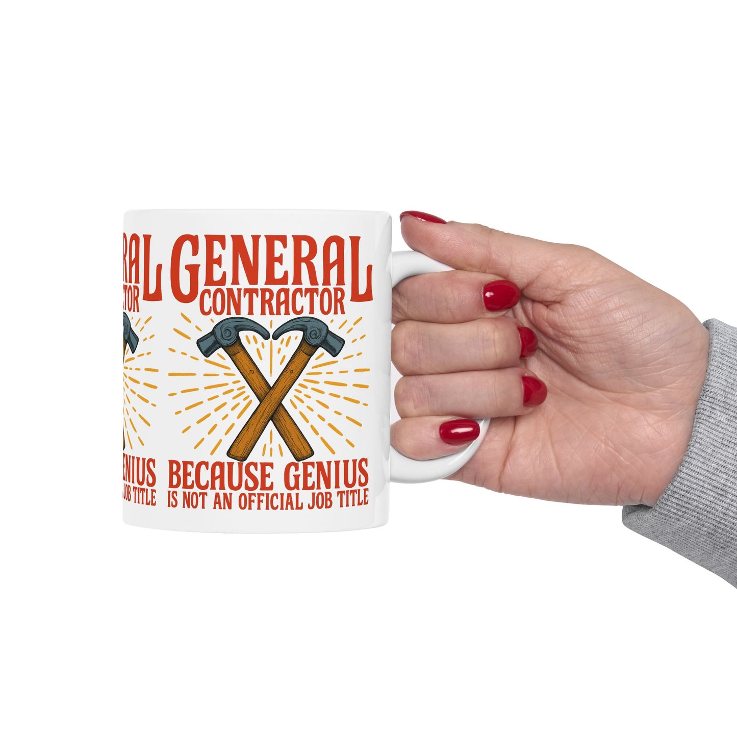 Funny Contractor Mug - General Contractor Gift for Builders, Tools Lover, Construction Humor, Unique Coffee Cup