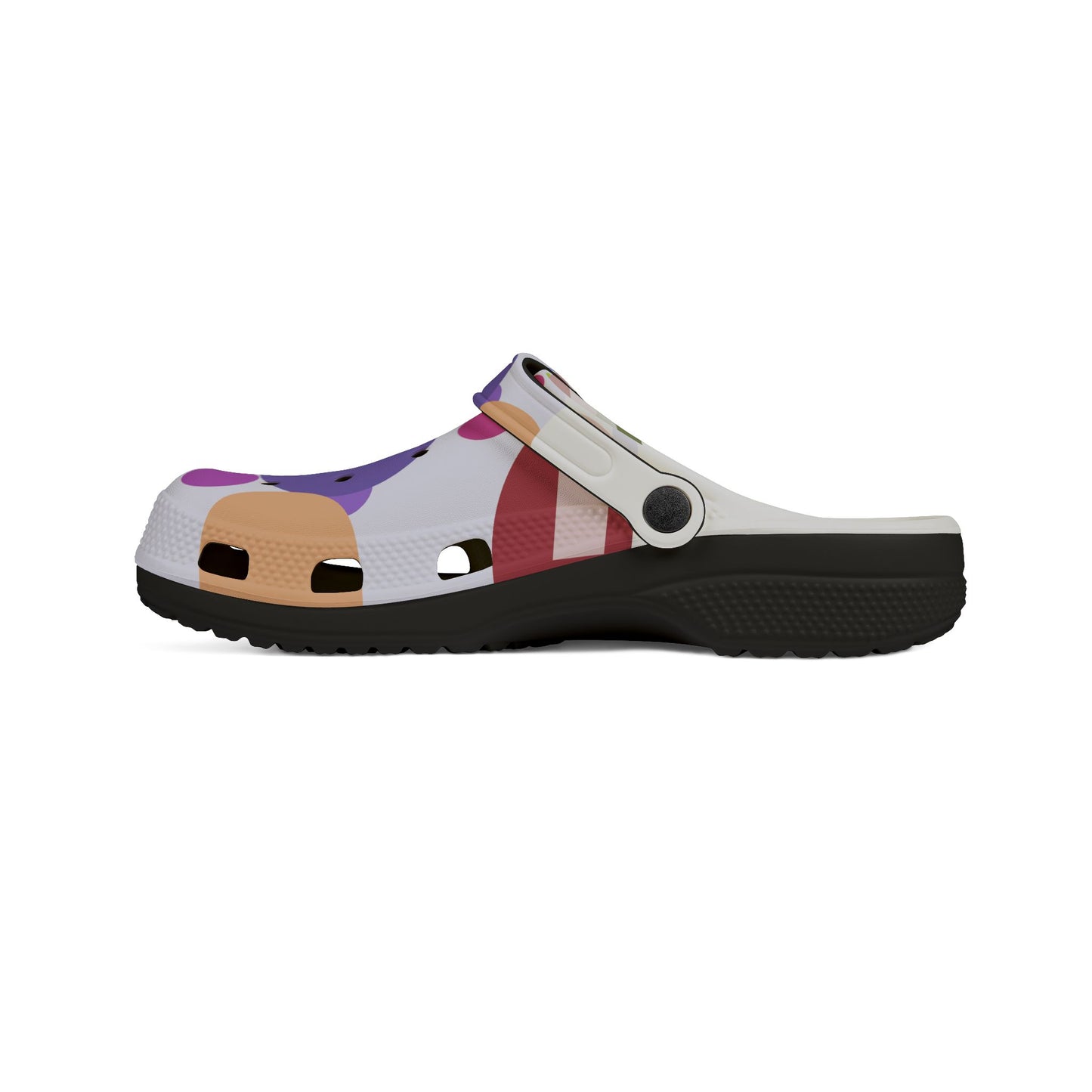 Colorful Foam Clogs, Fun Slip-On Shoes for Summer, Casual Footwear for Pool, Beach and Home