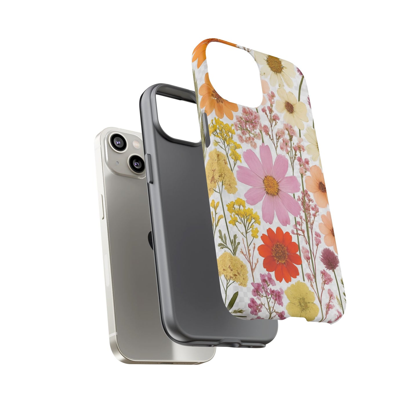 Floral Phone Case - Tough Cases, Stylish Protective Cover, Flower Design, Trendy Gift, Nature Lover Accessory, DRIED FLOWERS