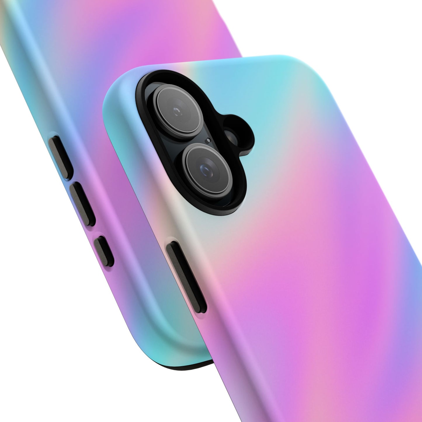 Colorful Holographic Phone Case, Tough Cases for iPhone, Trendy Phone Cover, Unique Gift for Her, Pastel Phone Accessory