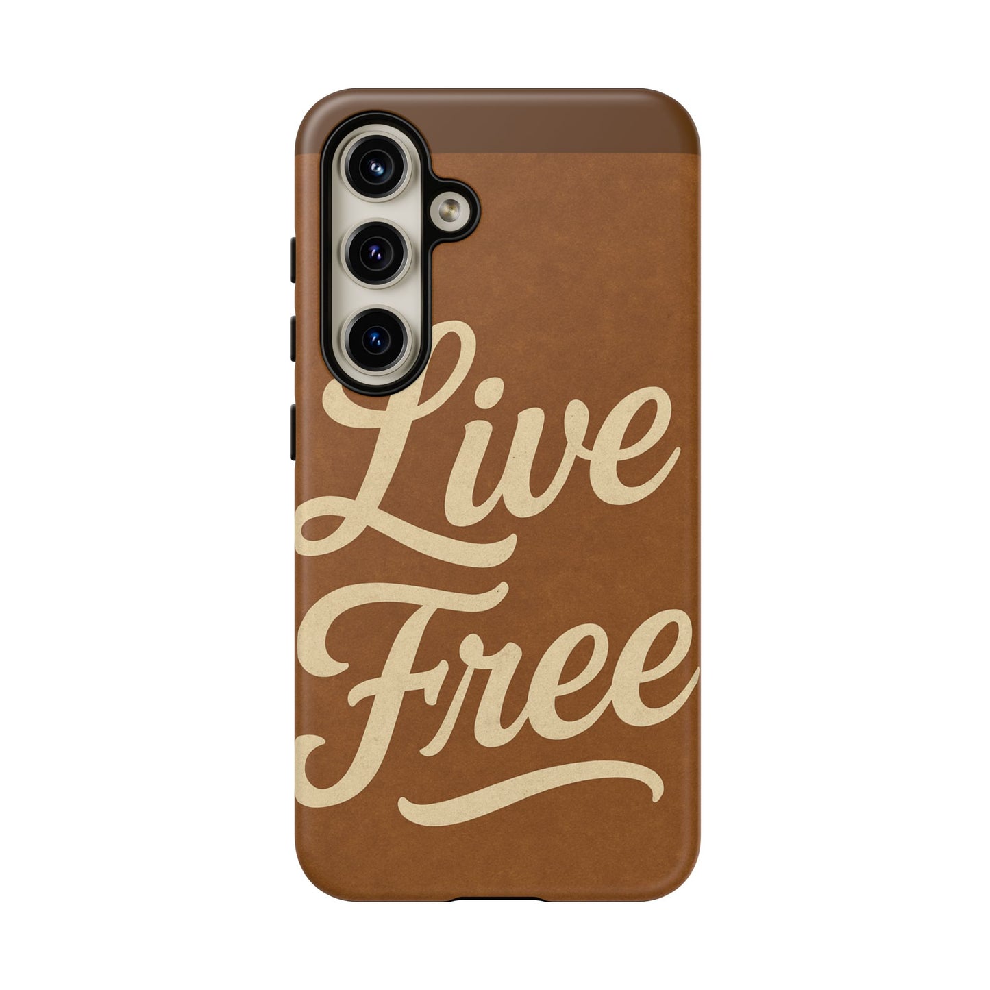 Live Free Phone Case, Tough Cases, Inspirational Phone Accessories, Gift for Adventurers, Customizable Design, Unique Tech Gifts