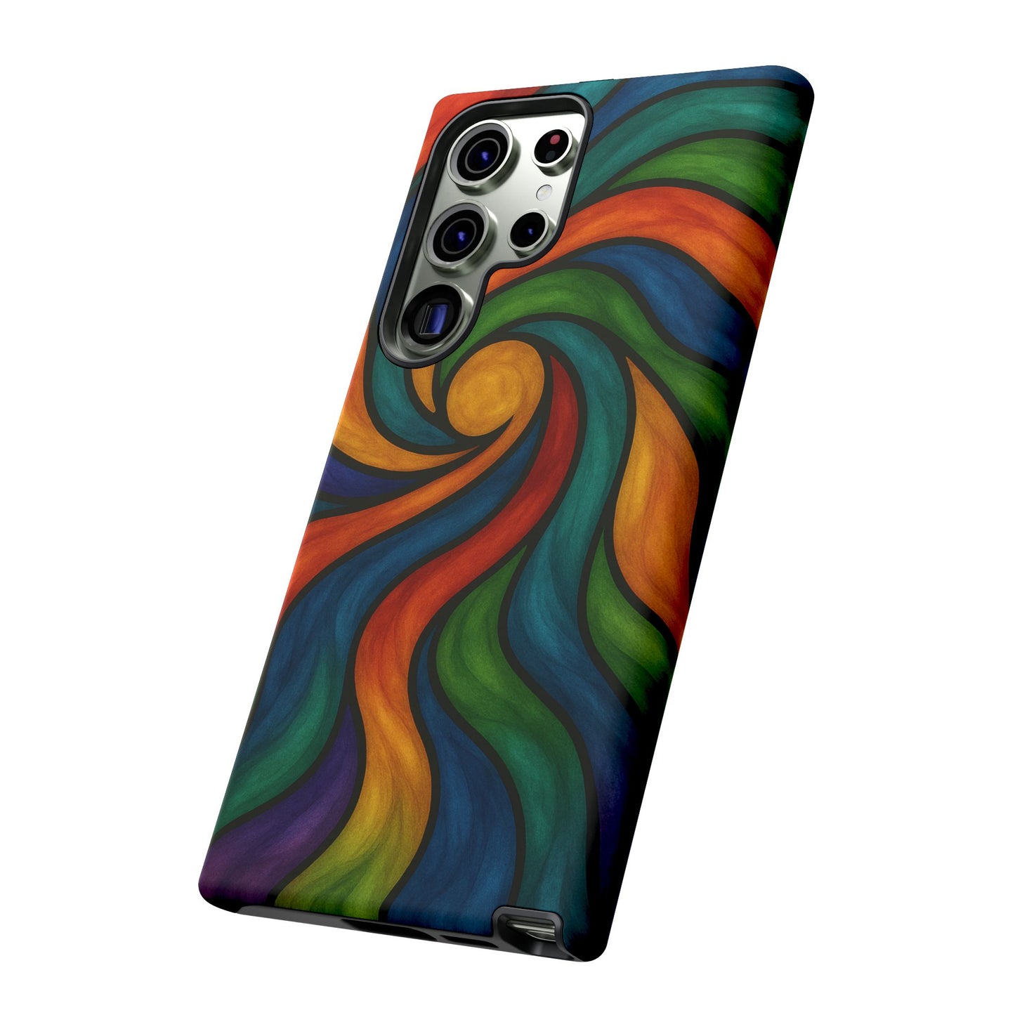 Colorful Swirl Phone Case | Tough Cases, Vibrant Design, Gift for Art Lovers, Funky Case, Unique Phone Accessories