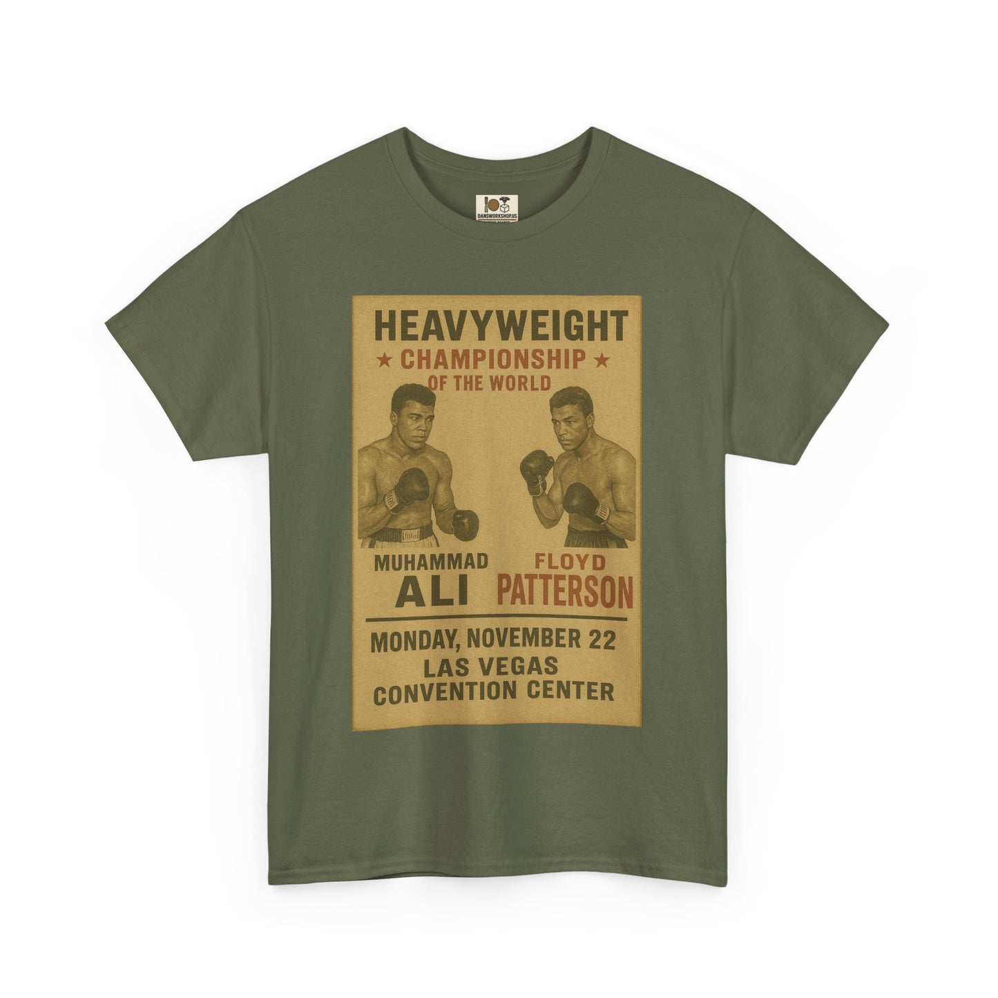 Vintage Boxing Championship Tee, Retro Ali vs Patterson Shirt, Sports Fan Gift, Unisex Heavy Cotton Shirt, Unique Sports Apparel